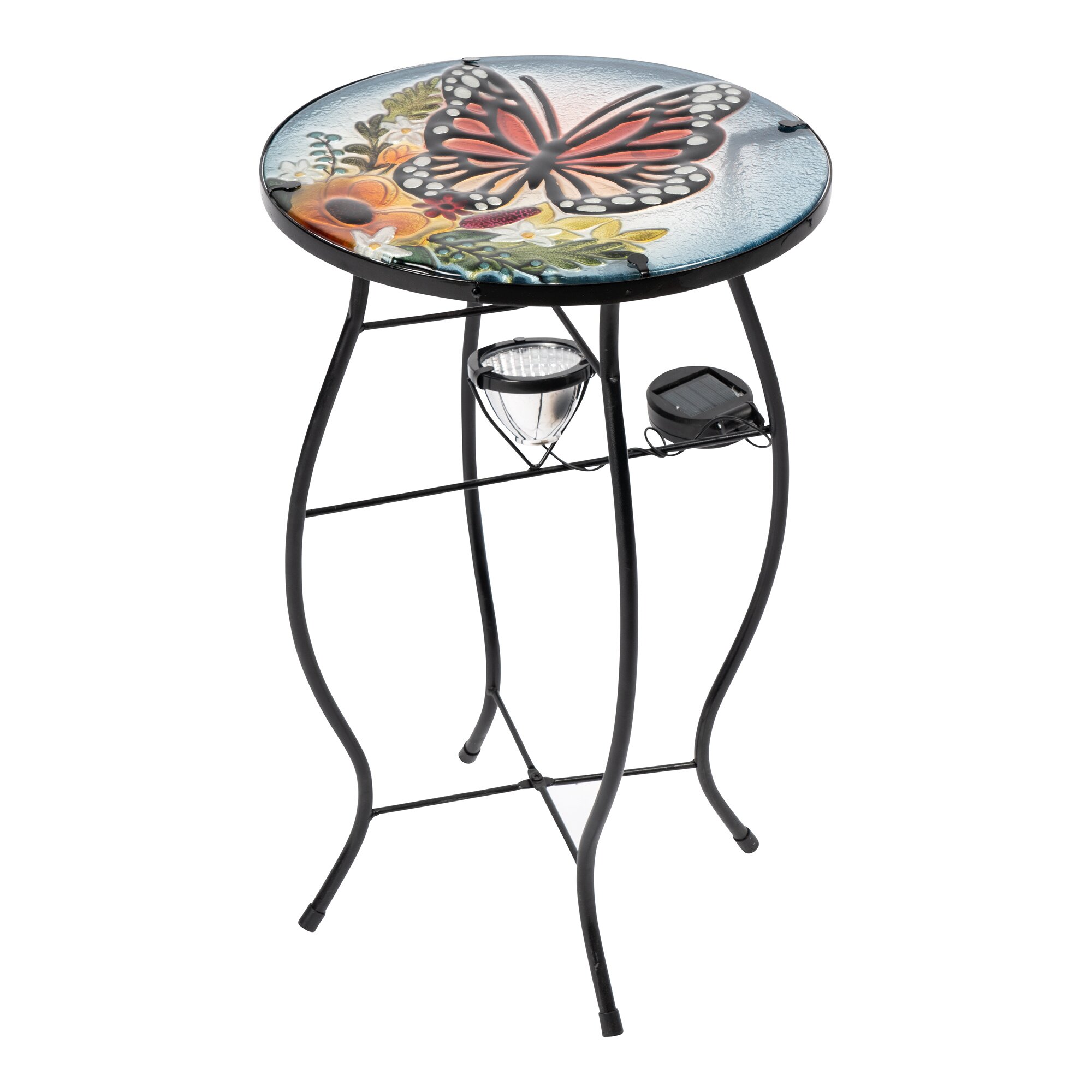 Solar-LED-Beistelltisch „Schmetterling“