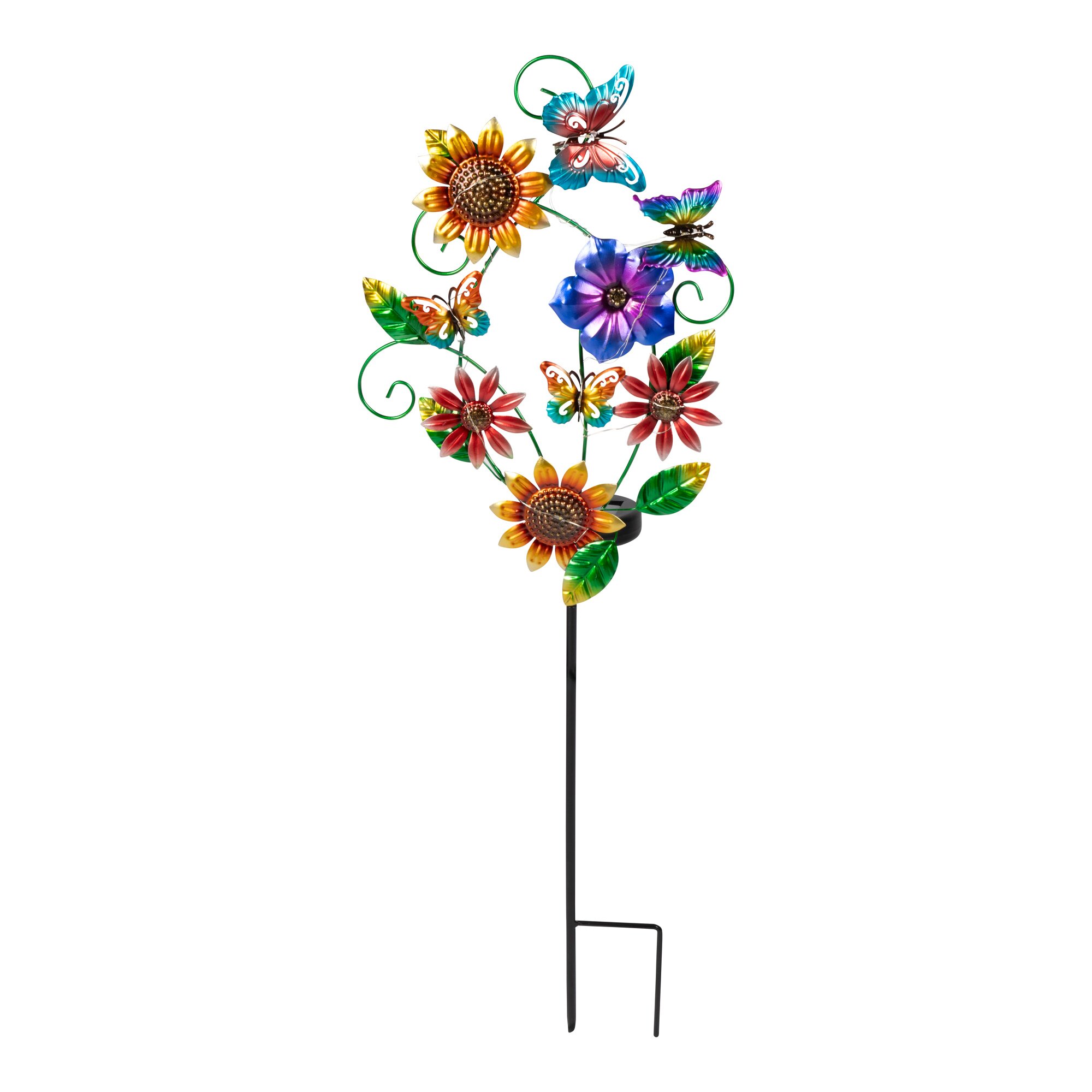 Solar-LED-Gartenstecker „Schmetterlingswelt“