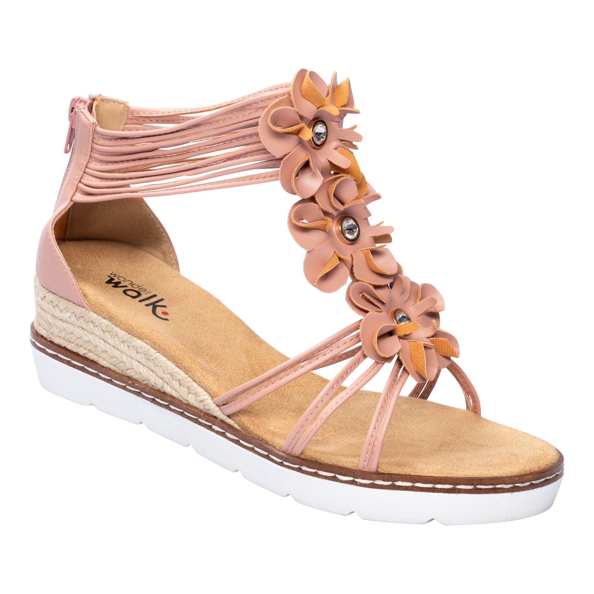 wonderwalk Knöchel-Sandalette "Blume"