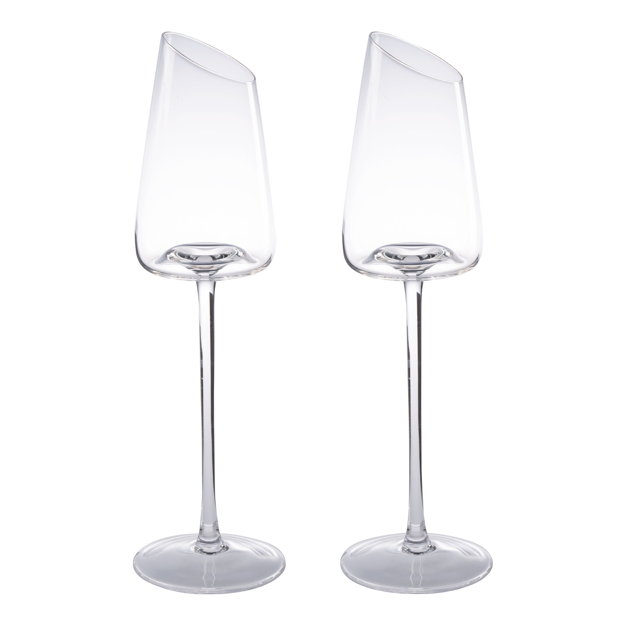 Design-Sektglas „Tulpe“, 2 Stück