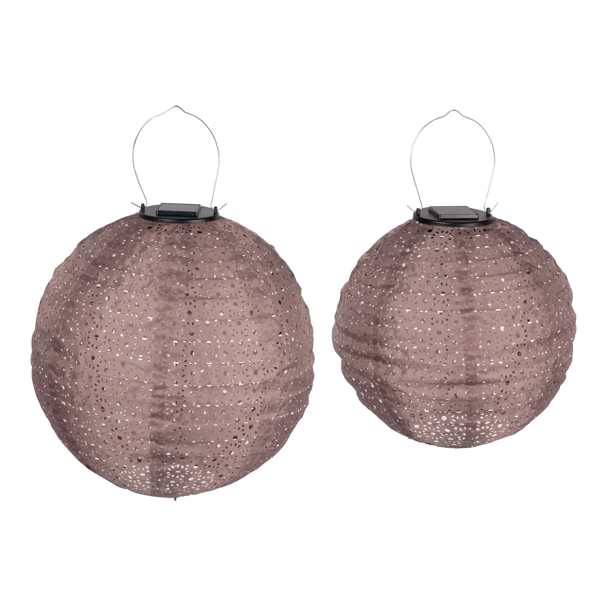 Solar-Lampion-Set, 2-teilig