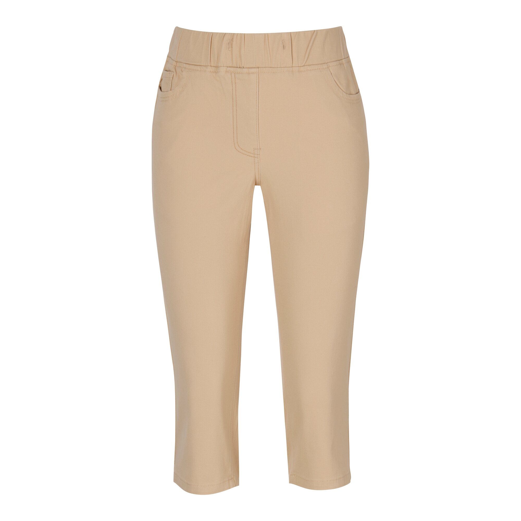 Capri-Schlupfjeans "Dunja" S beige