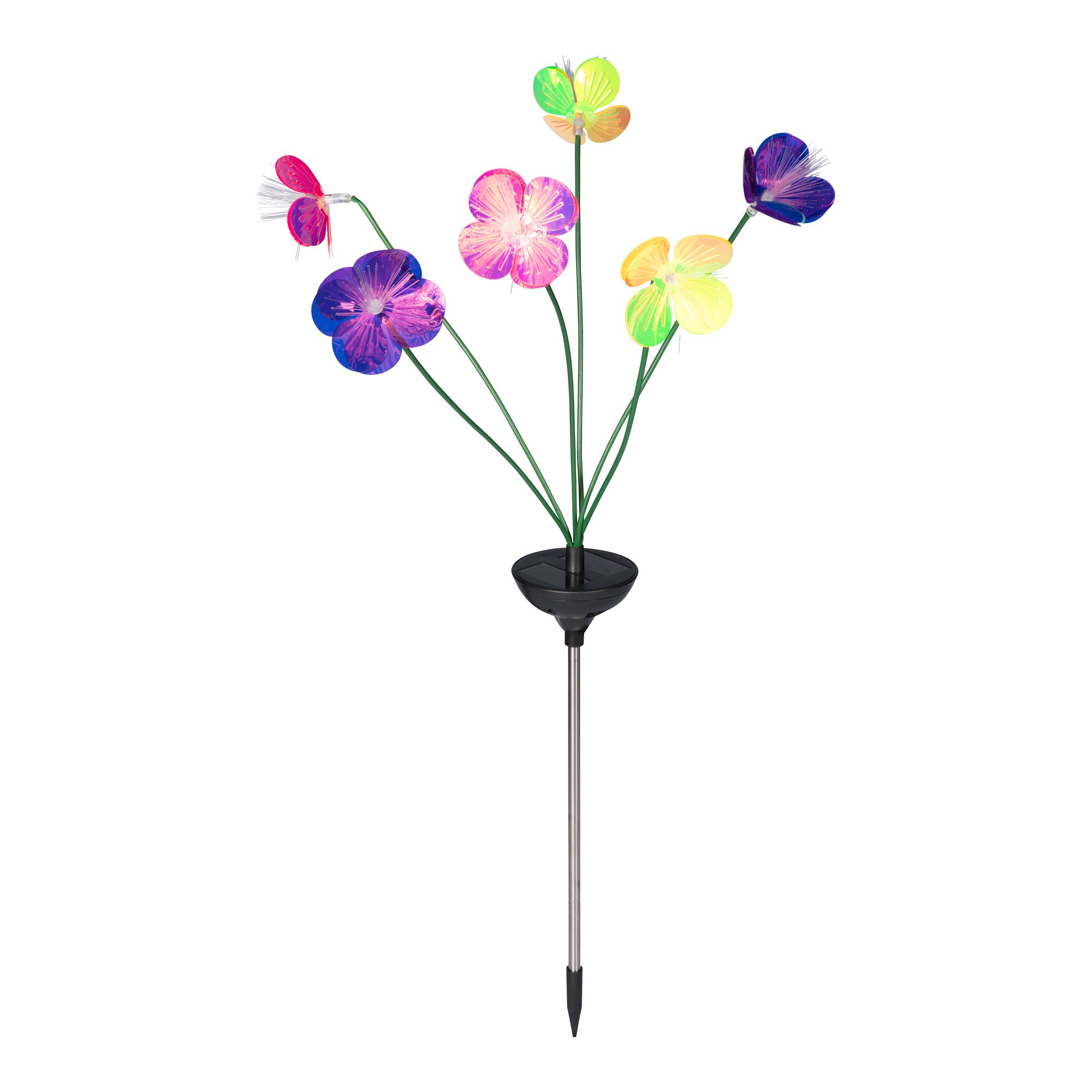 Solar-LED-Gartenstecker "Blume Solithia"