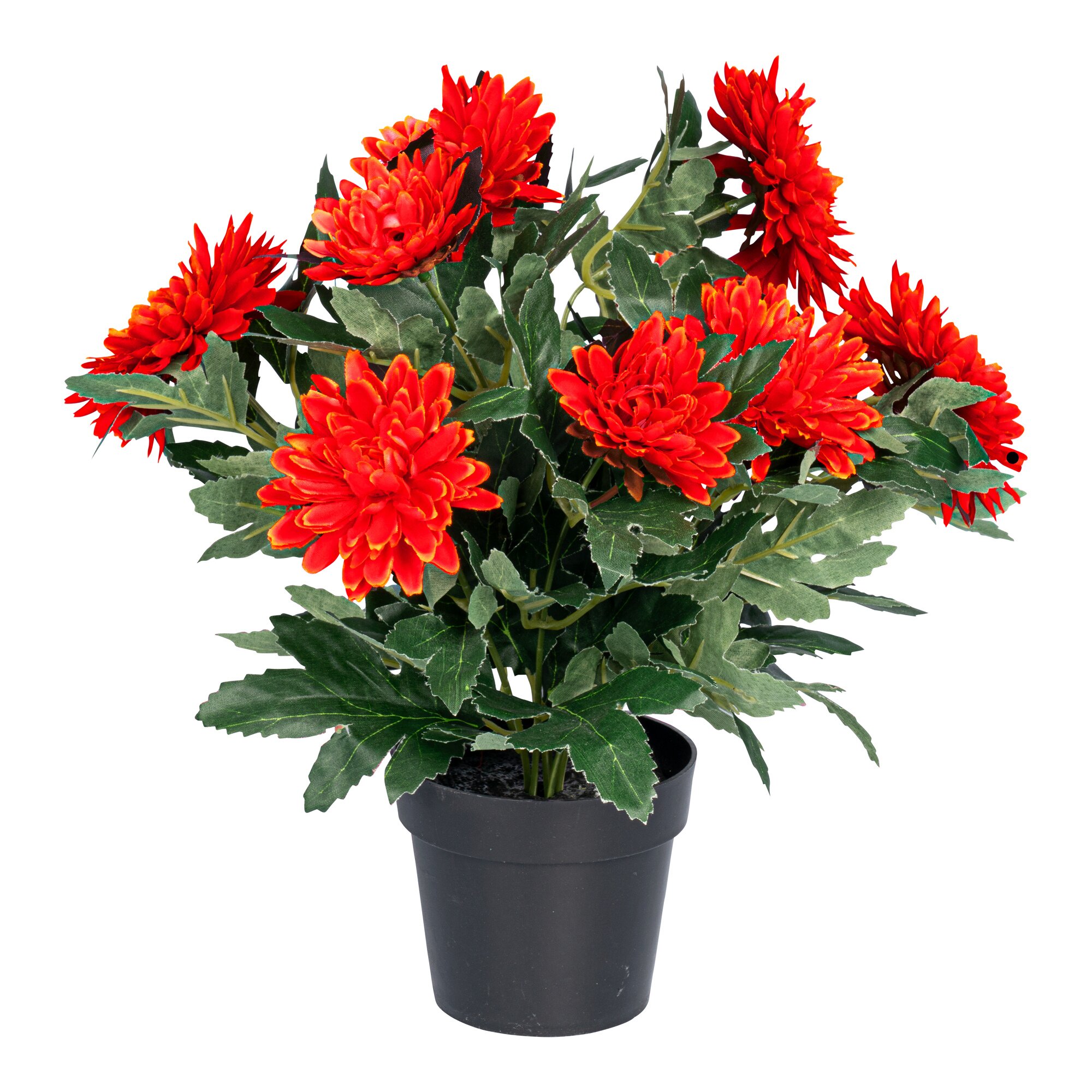 Kunstpflanze "Dahlien-Busch", 1 Stück, orange