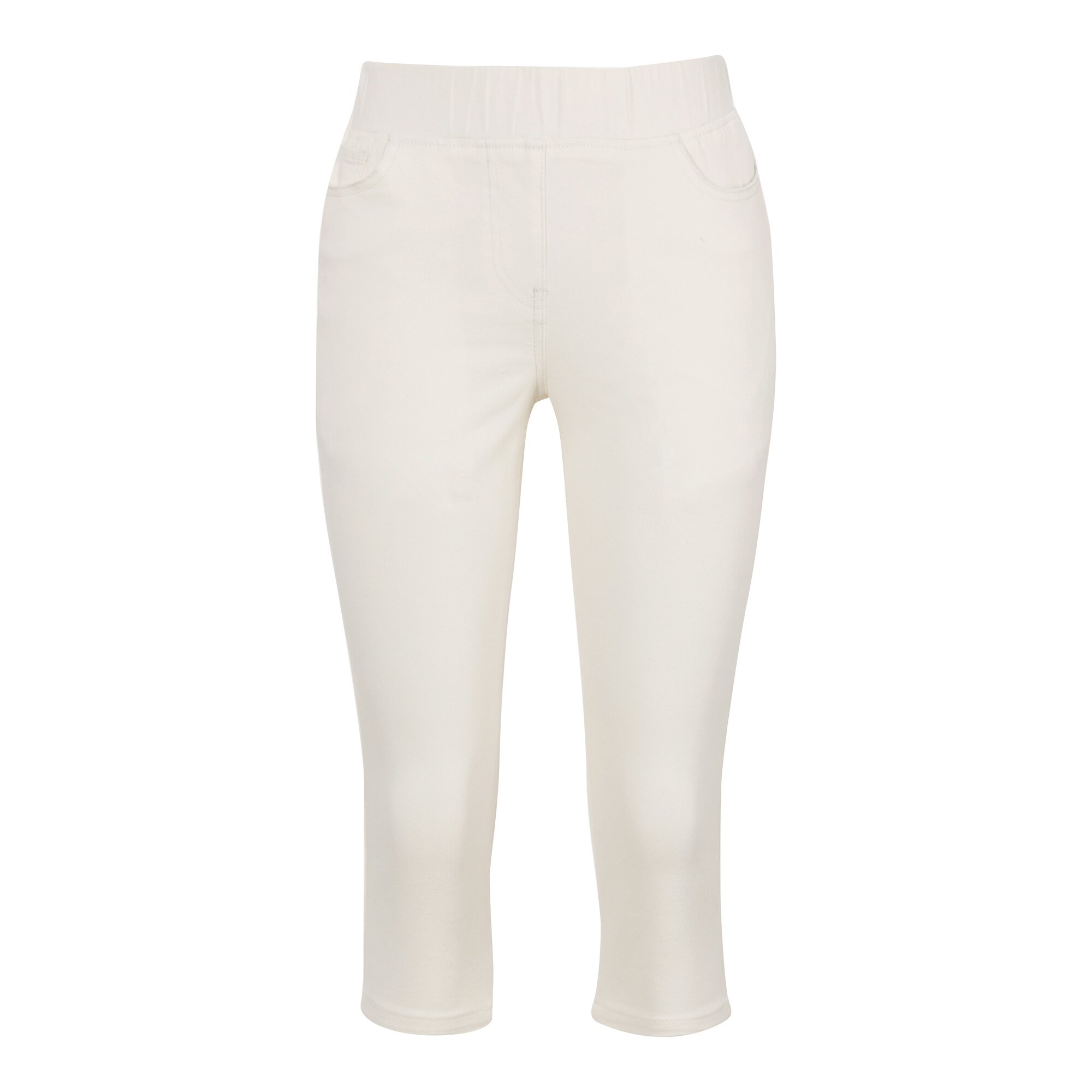 Capri-Schlupfjeans "Dunja" S weiss