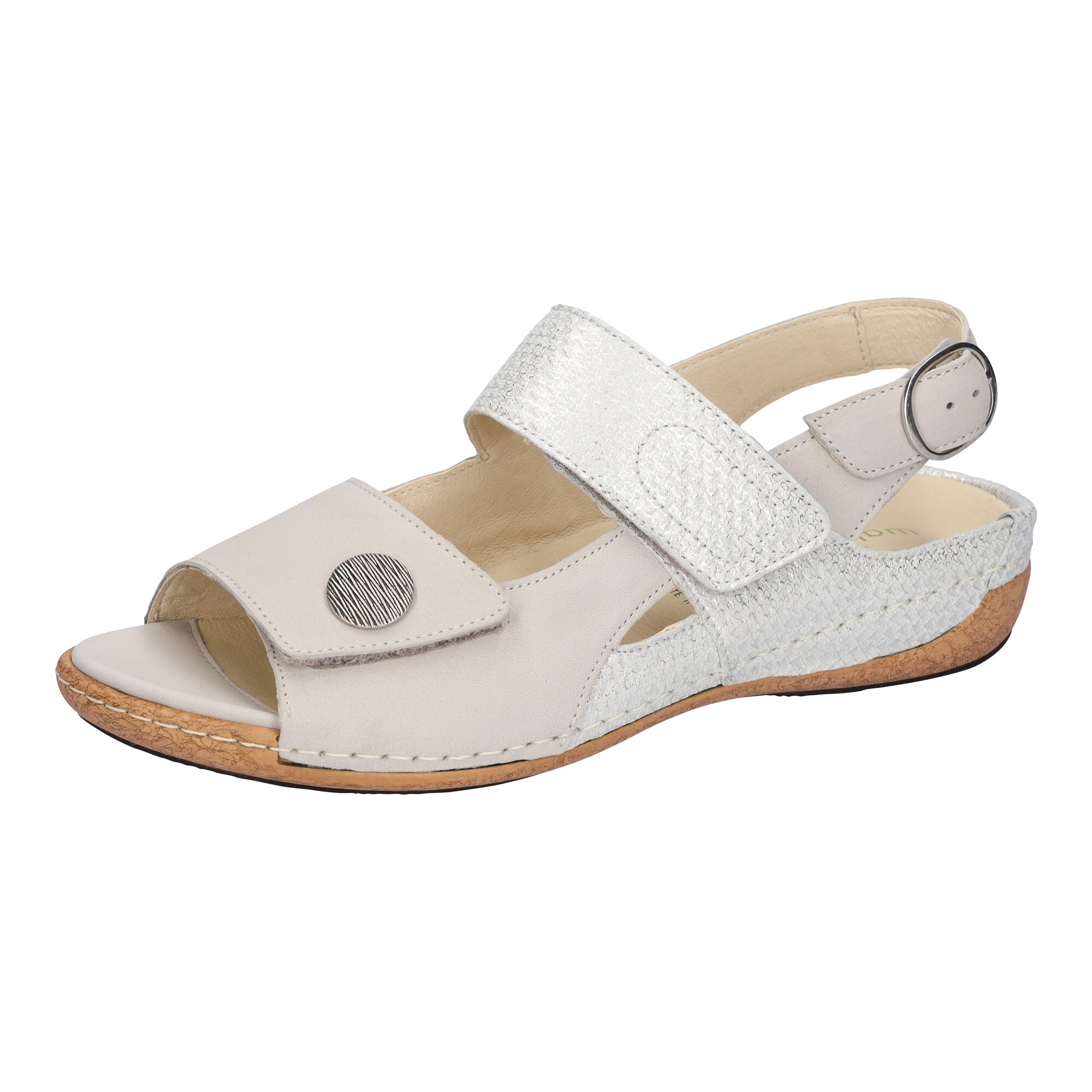 Damen-Sandale „Heliett“ 37 silber beige