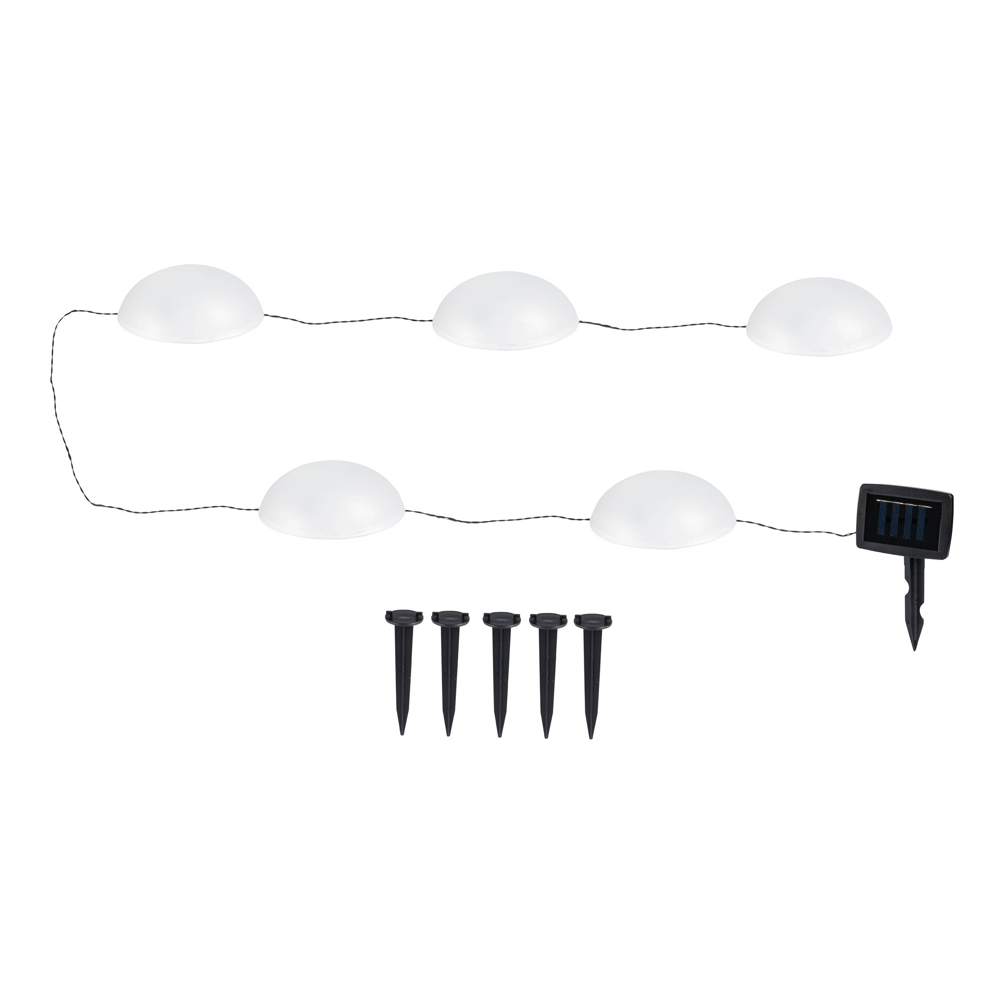 Image of Solar-LED-Bodenleuchten, 5 Stück