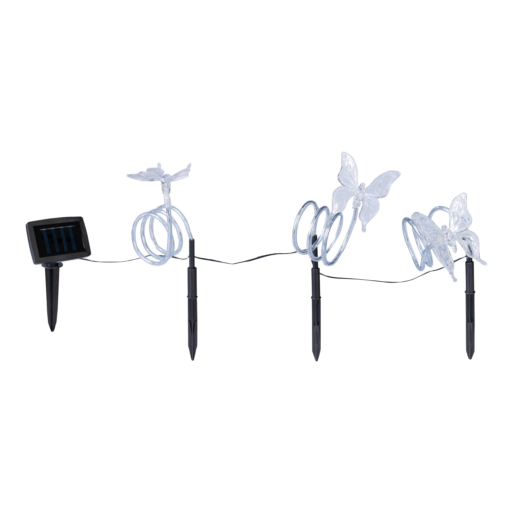 Solar-LED-Gartenstecker-Set „Schmetterling“