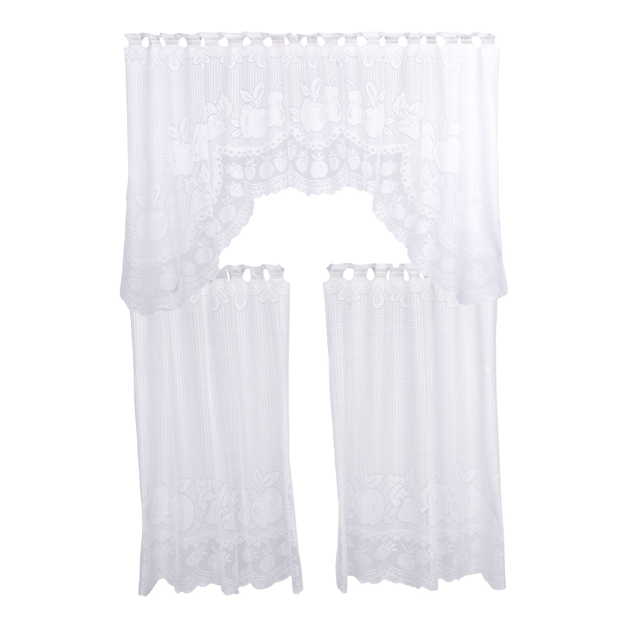 M-Bogen Gardine „Früchte“, 3-teilig