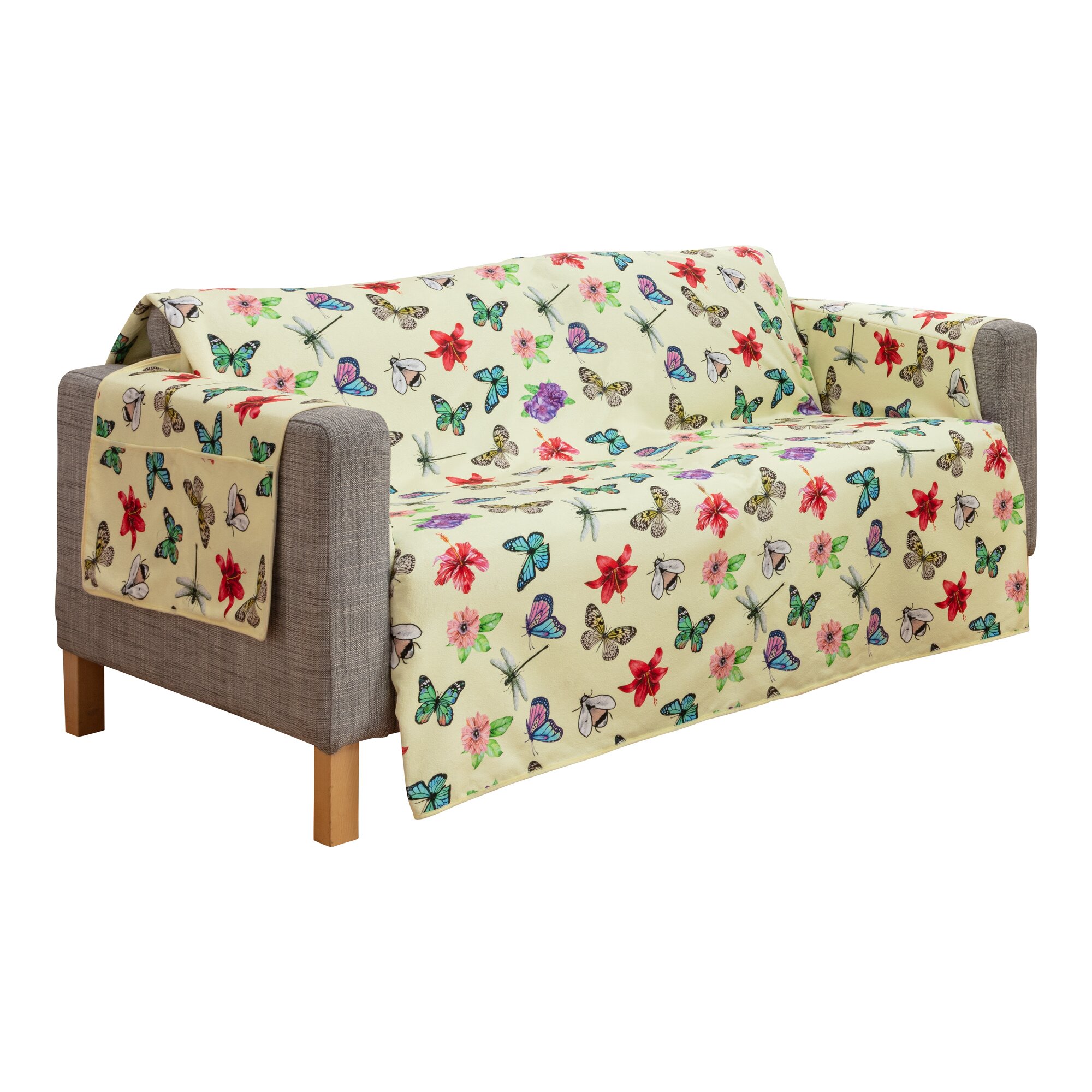 Frottee-Sofaschoner „Schmetterling“