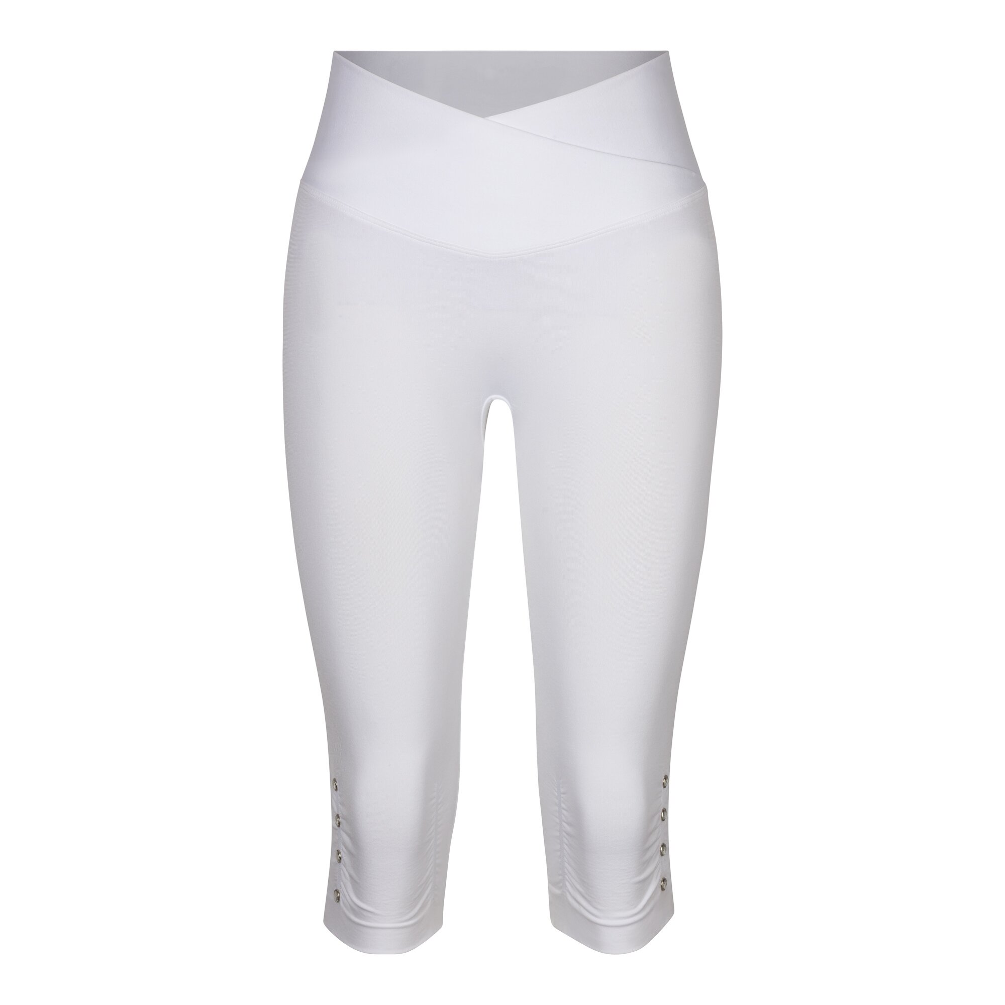 Image of Capri-Leggings „Diamant-Optik“, Größe: L, weiß