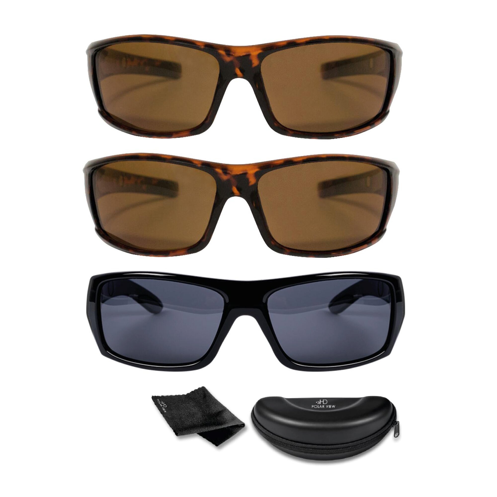 Image of Polarisierte Sonnenbrille HD Polar View, 3 Stück