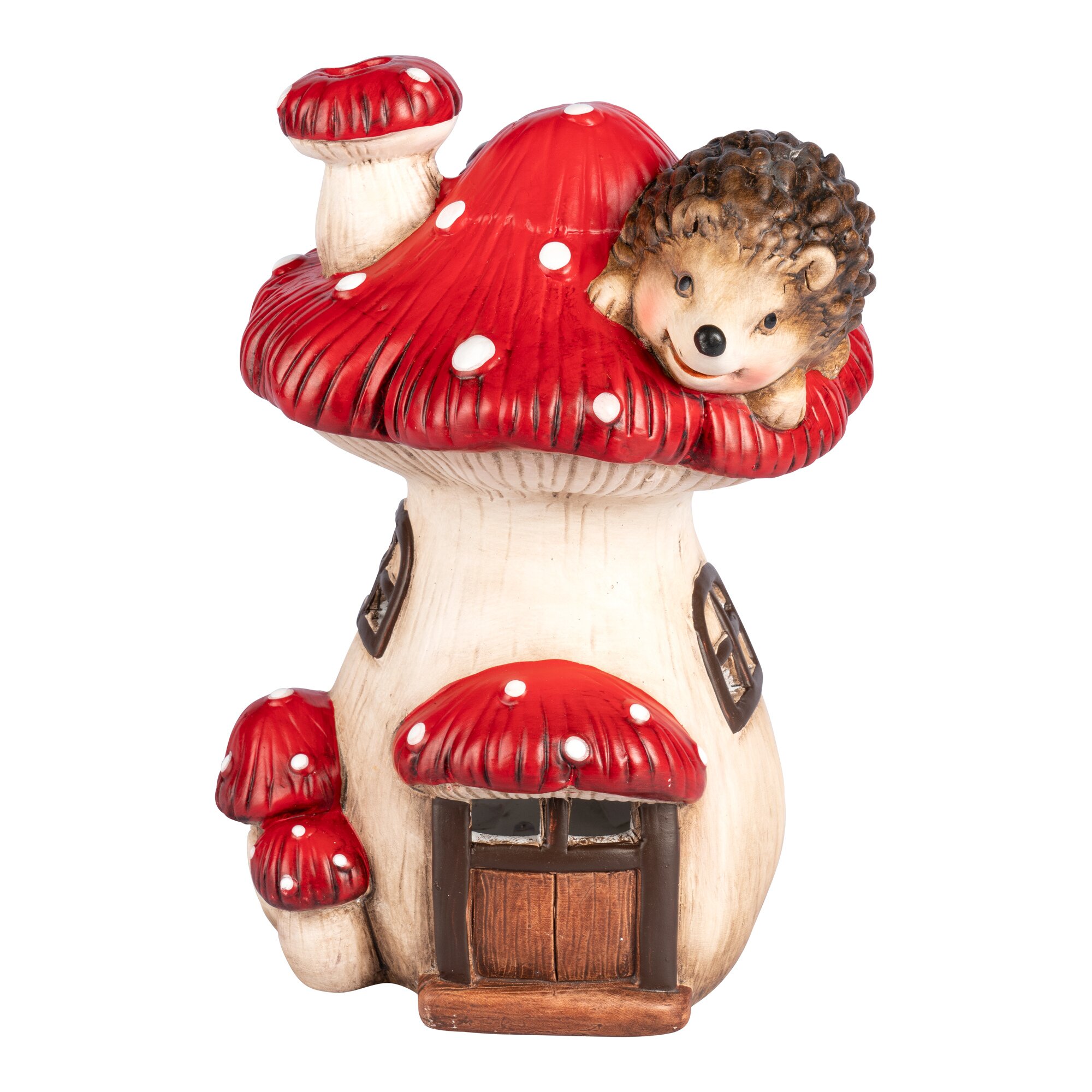 LED-Dekofigur-Pilzhaus