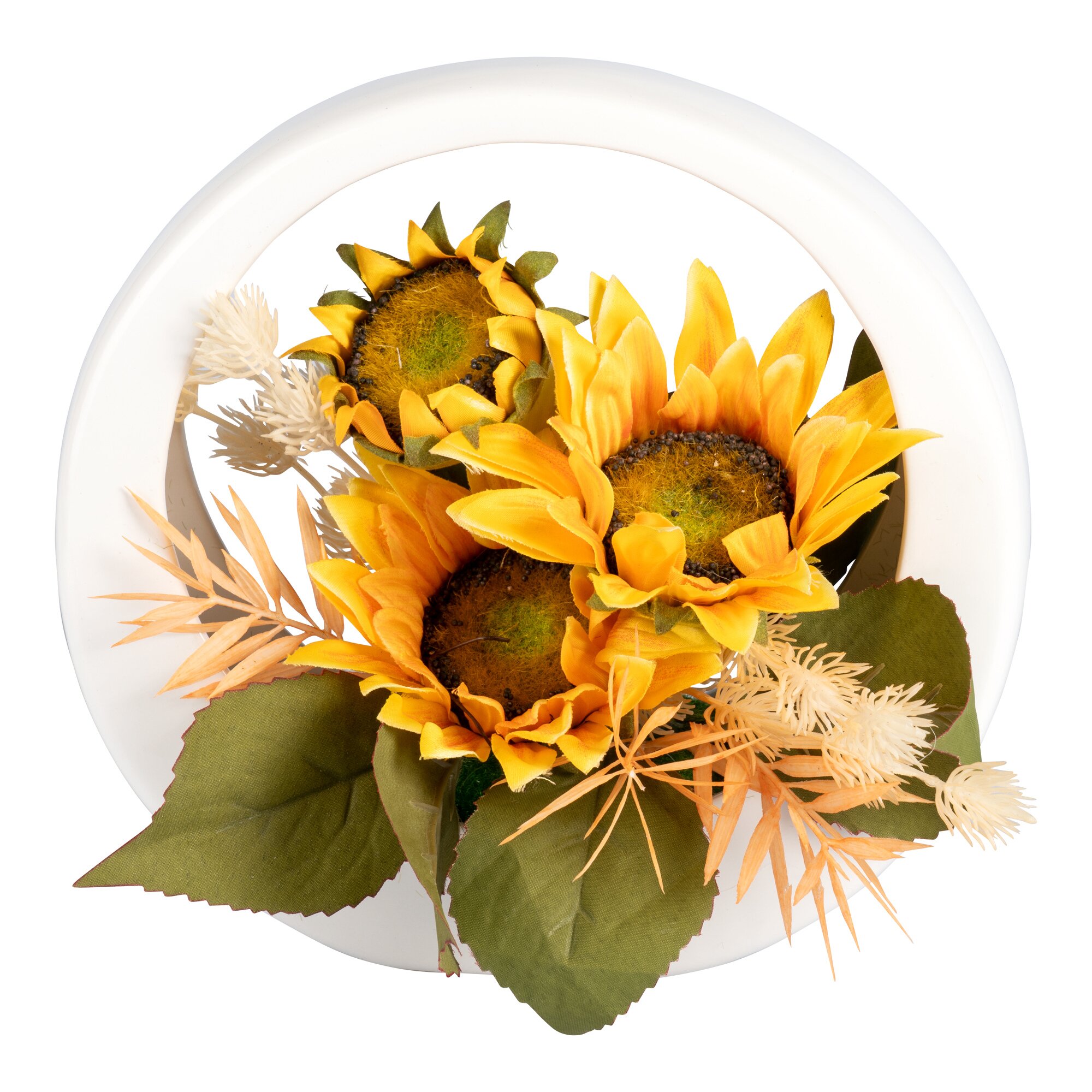 Porzellan-Dekofigur „Sonnenblumen“