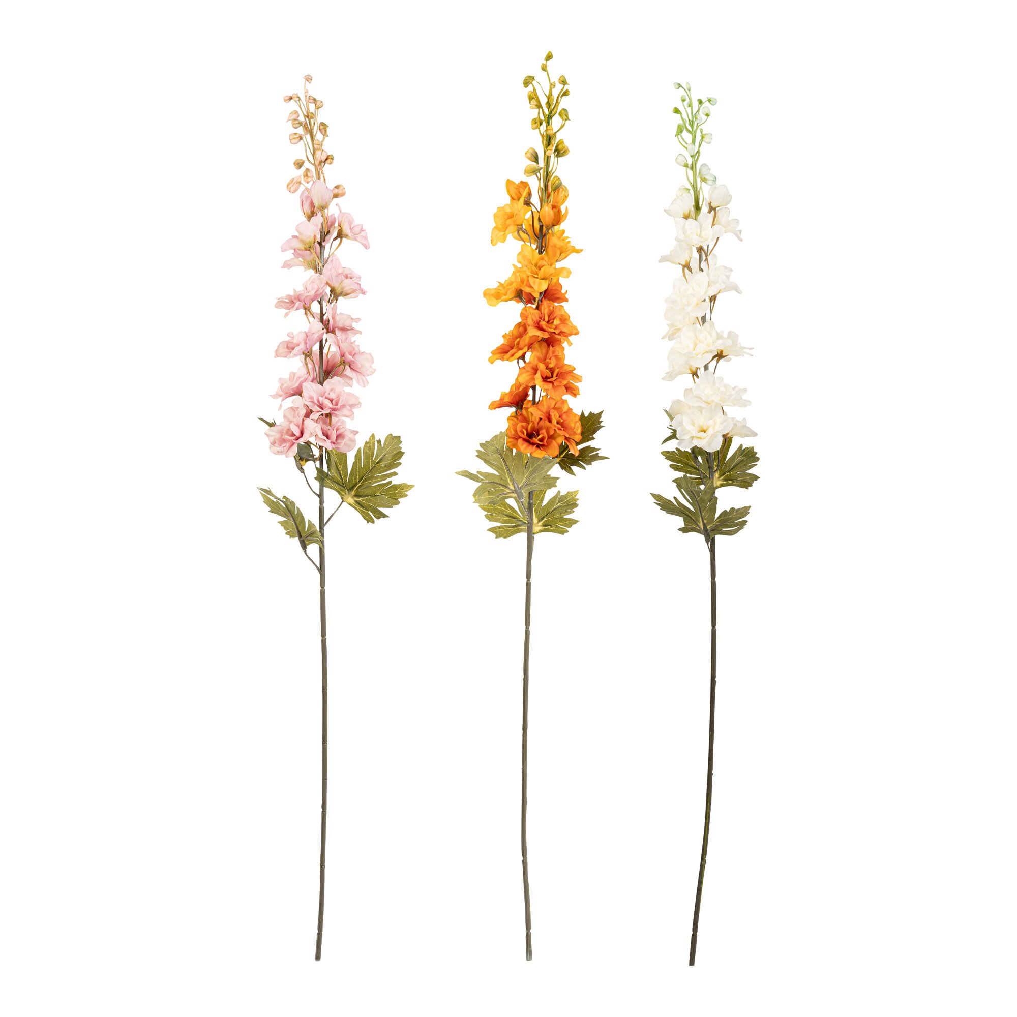 Kunstblumen "Rittersporn", 3 Stück