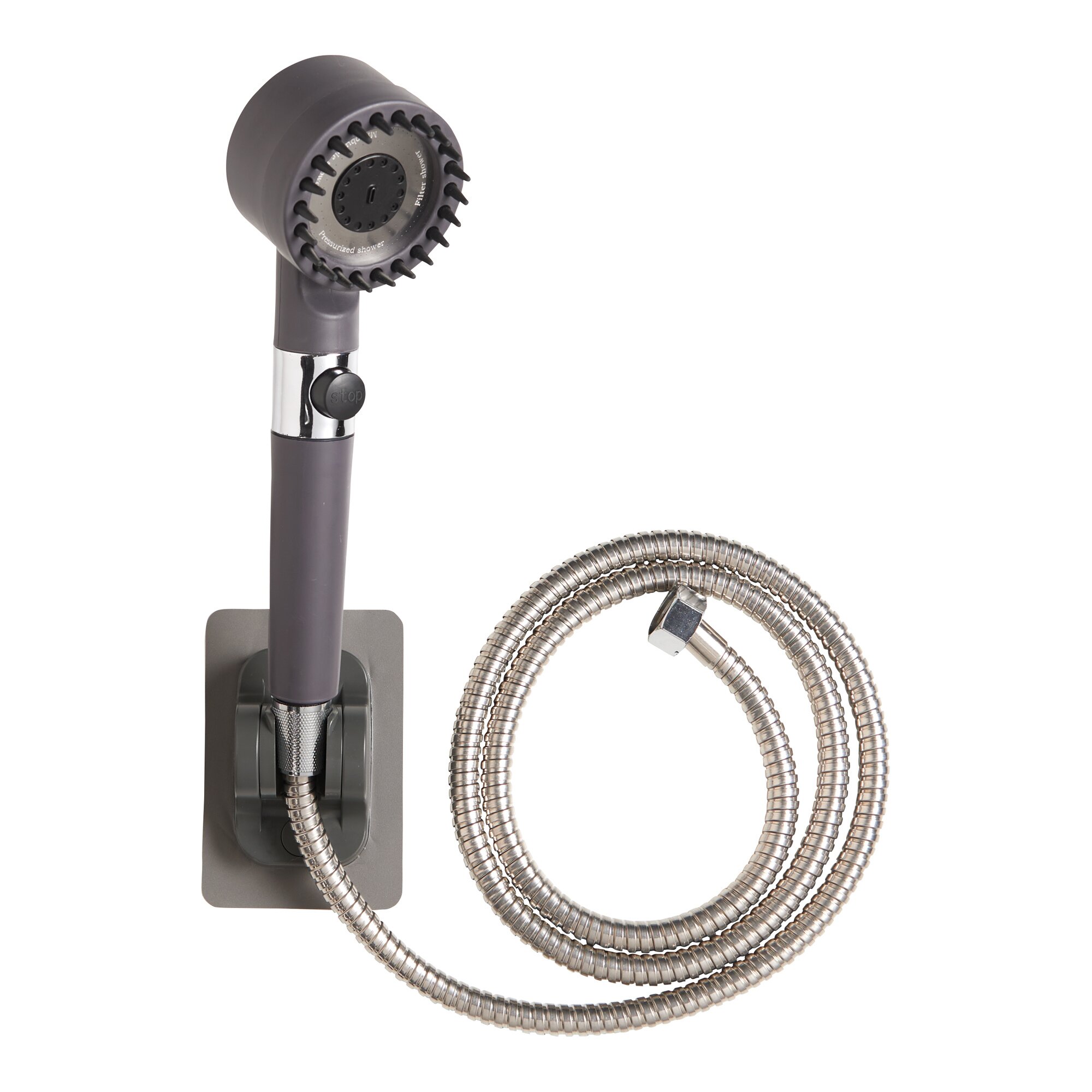 Turbo-Duschkopf-Set „3 in 1“ + Gratis Wandhalterung