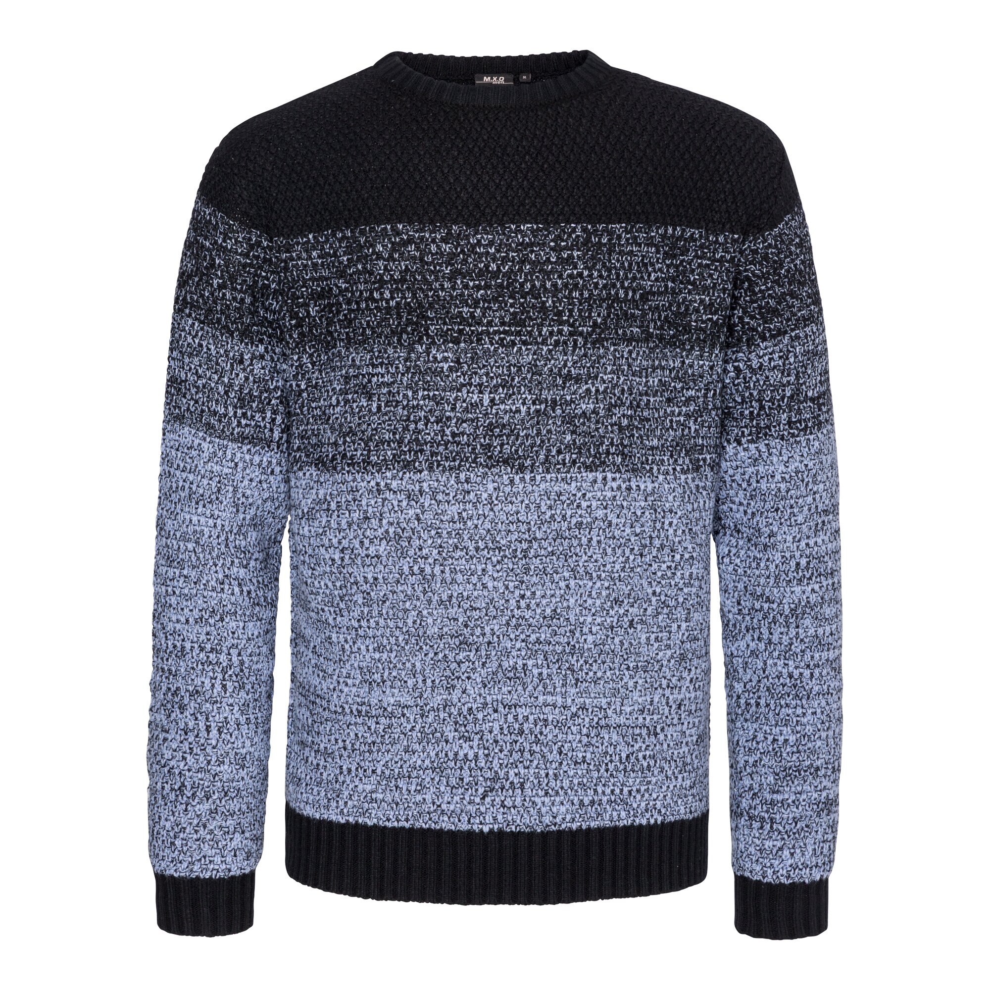 Herren-Strickpullover „Andreas“ S blau schwarz