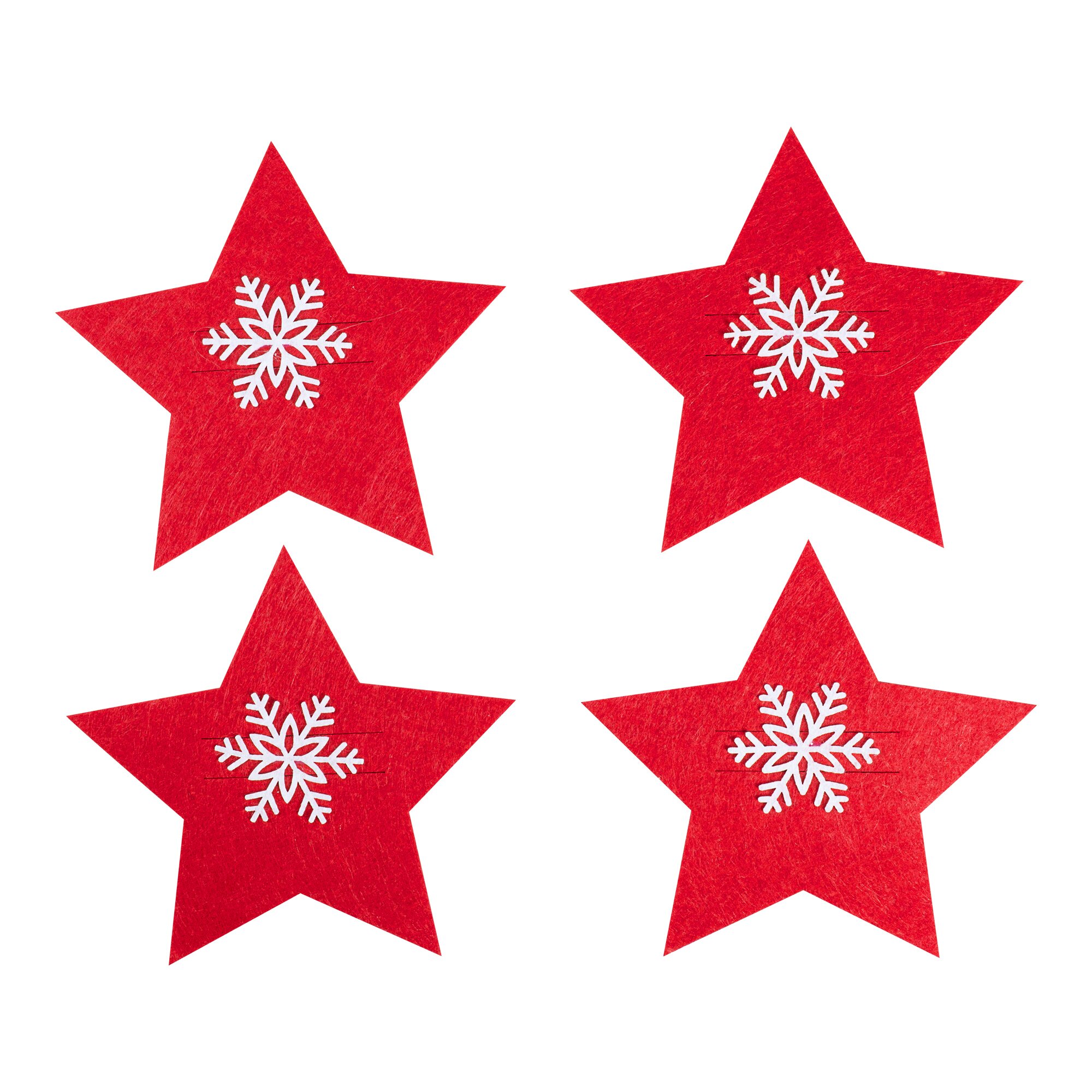 Bestecktaschen „Sterne“, 4 Stück
