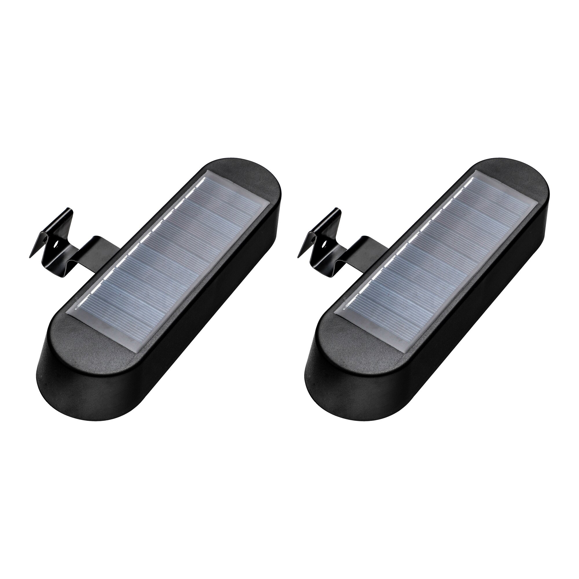 Solar-Dachrinnenleuchten, 2 Stück