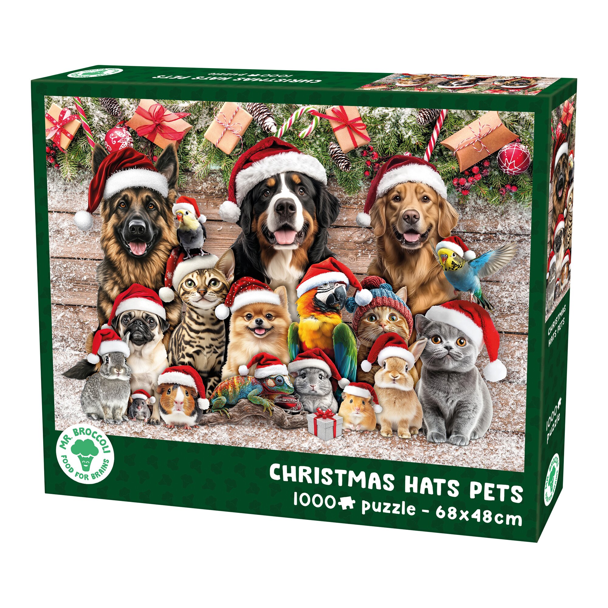 Puzzle „Weihnachtstiere“, 1000 Teile