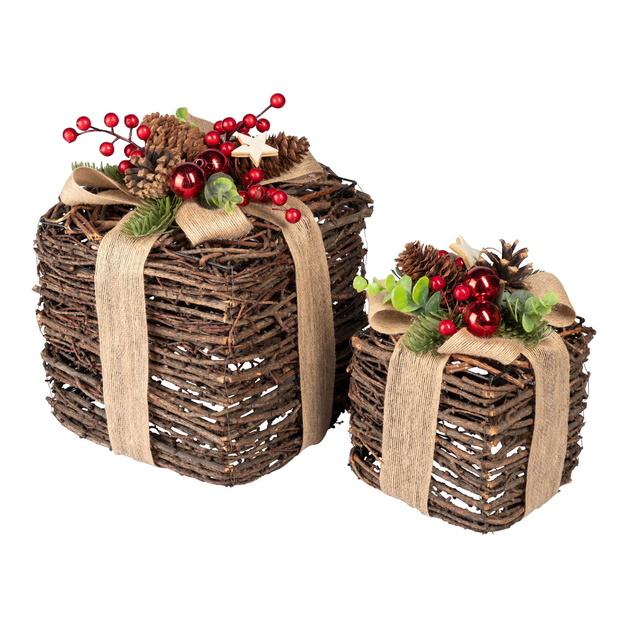 Dekofigur "Geschenke-Set", 2 Stück