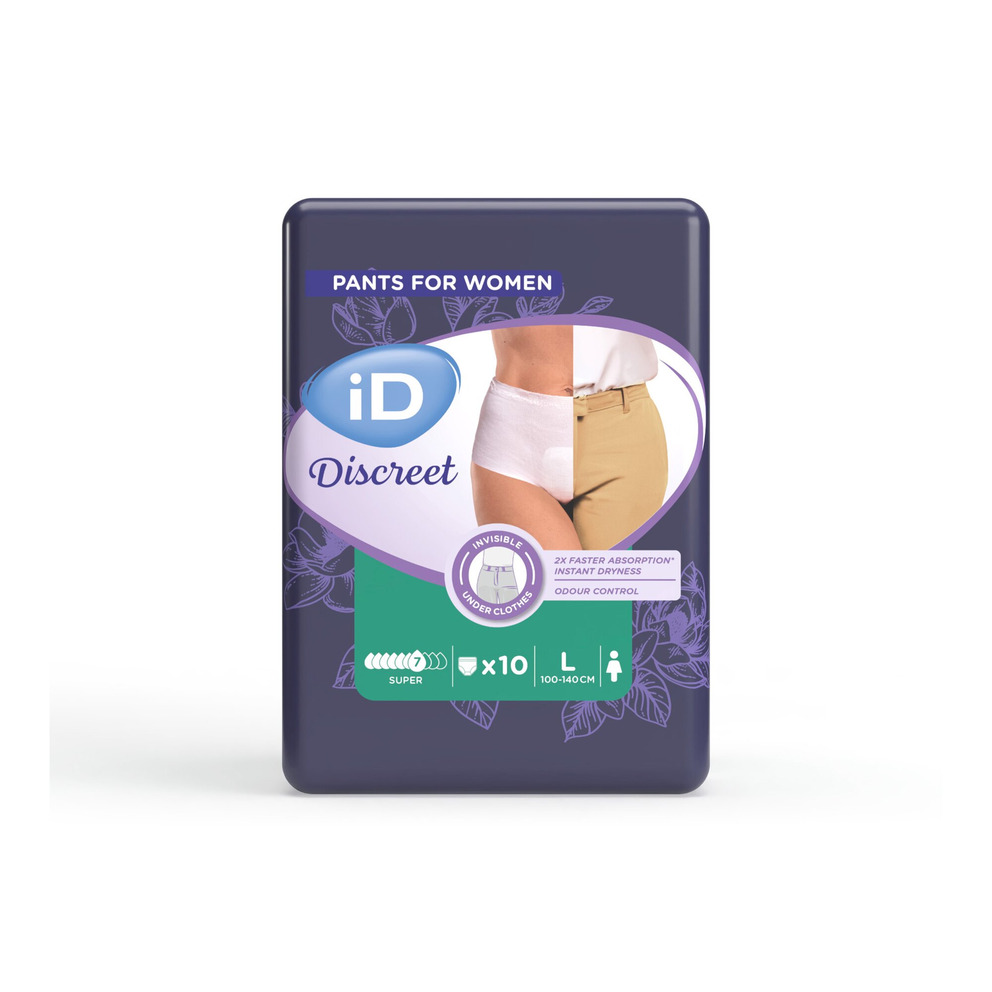 Image of iD Inkontinenz-Slip, super, Discreet Pants Women, Größe: L