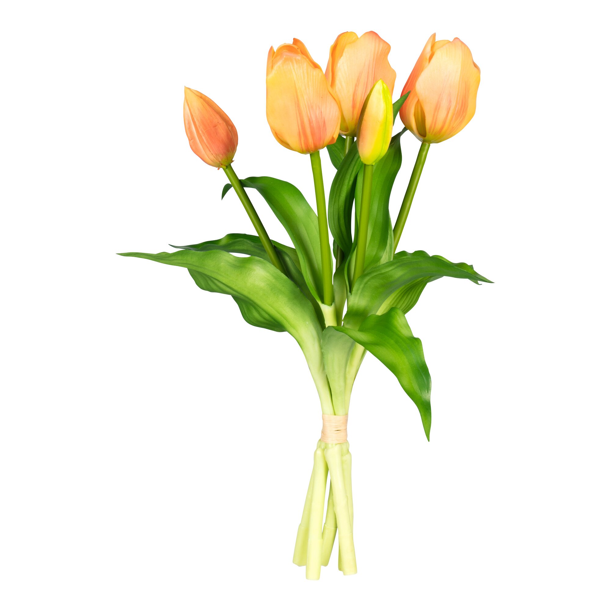 Kunstblumen Tulpenbund, orange