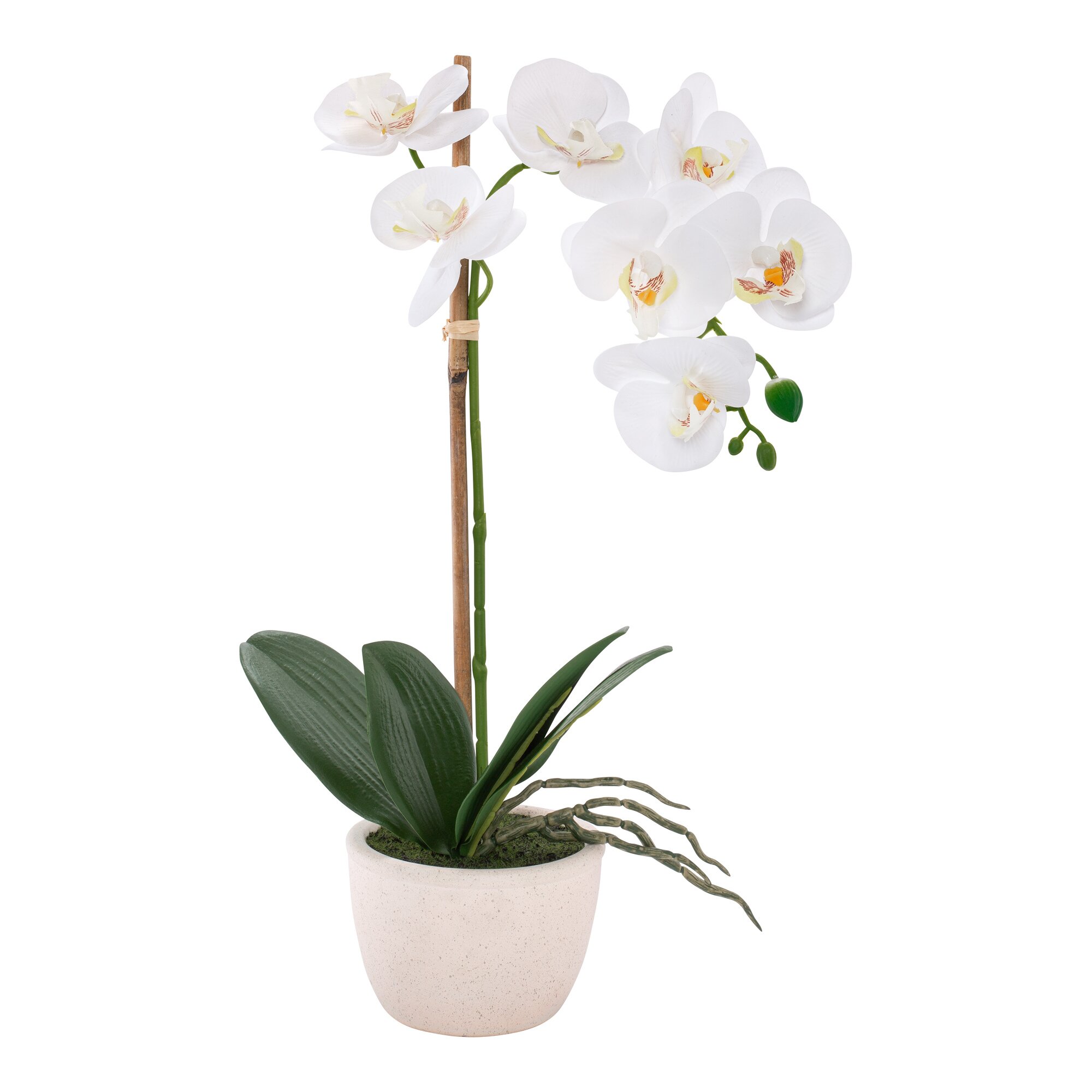 Kunstblume "Weiße Orchidee"