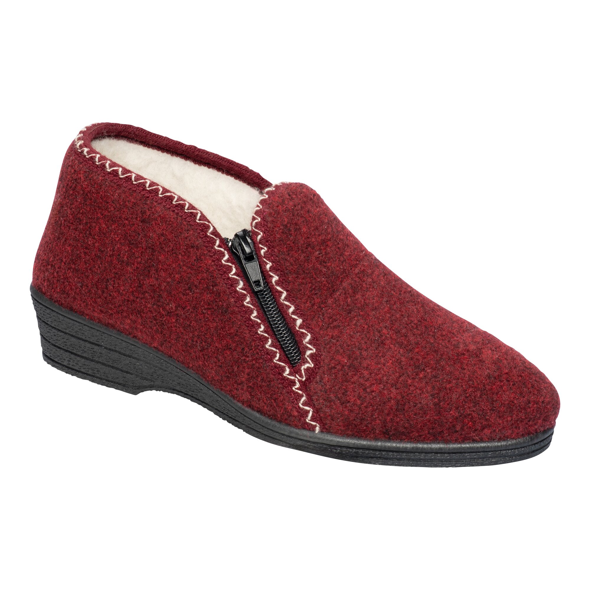 Hausschuh "Wolle" 38 rot
