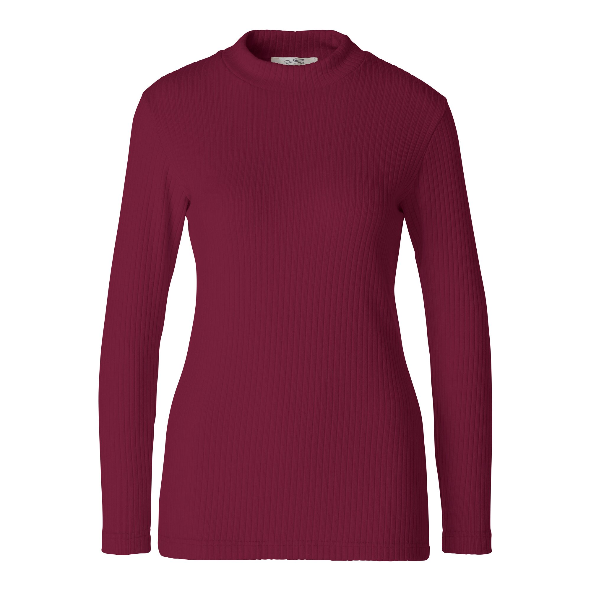 Damen-Pullover, gerippt S rot