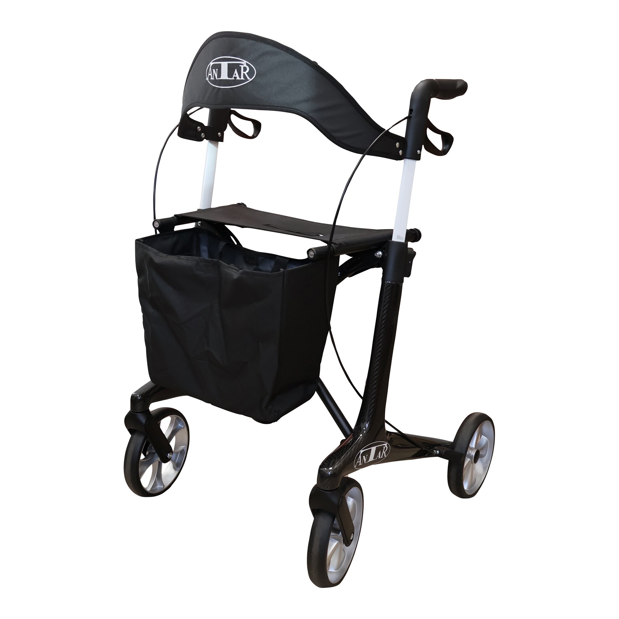 Carbon Rollator AT51047 silber