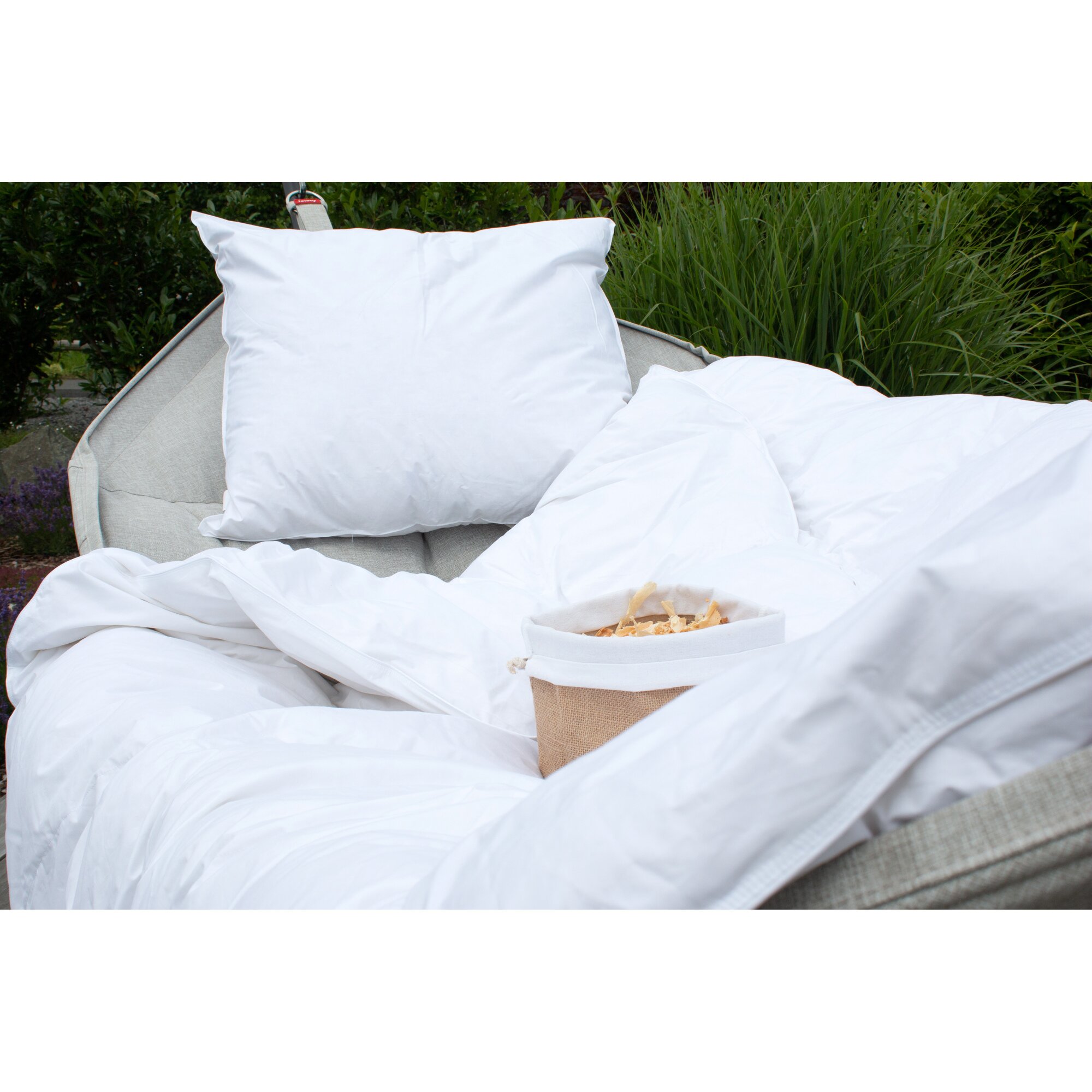 Feder-Daunen Kopfkissen "Zirbe"