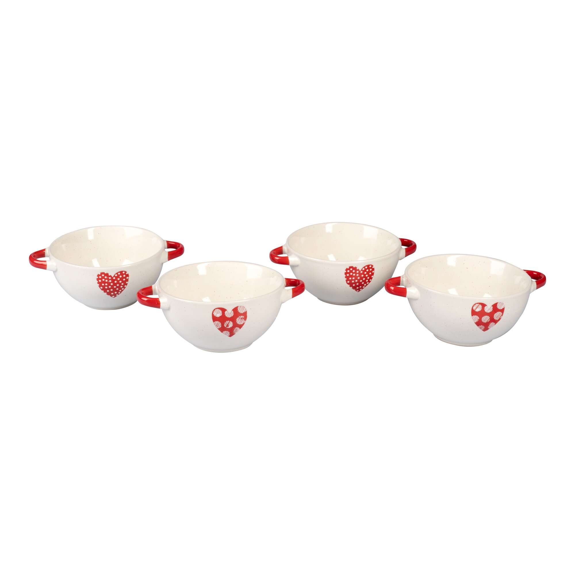 Schlemmer-Schalen-Set „Herz“, 4 Stück je 460 ml