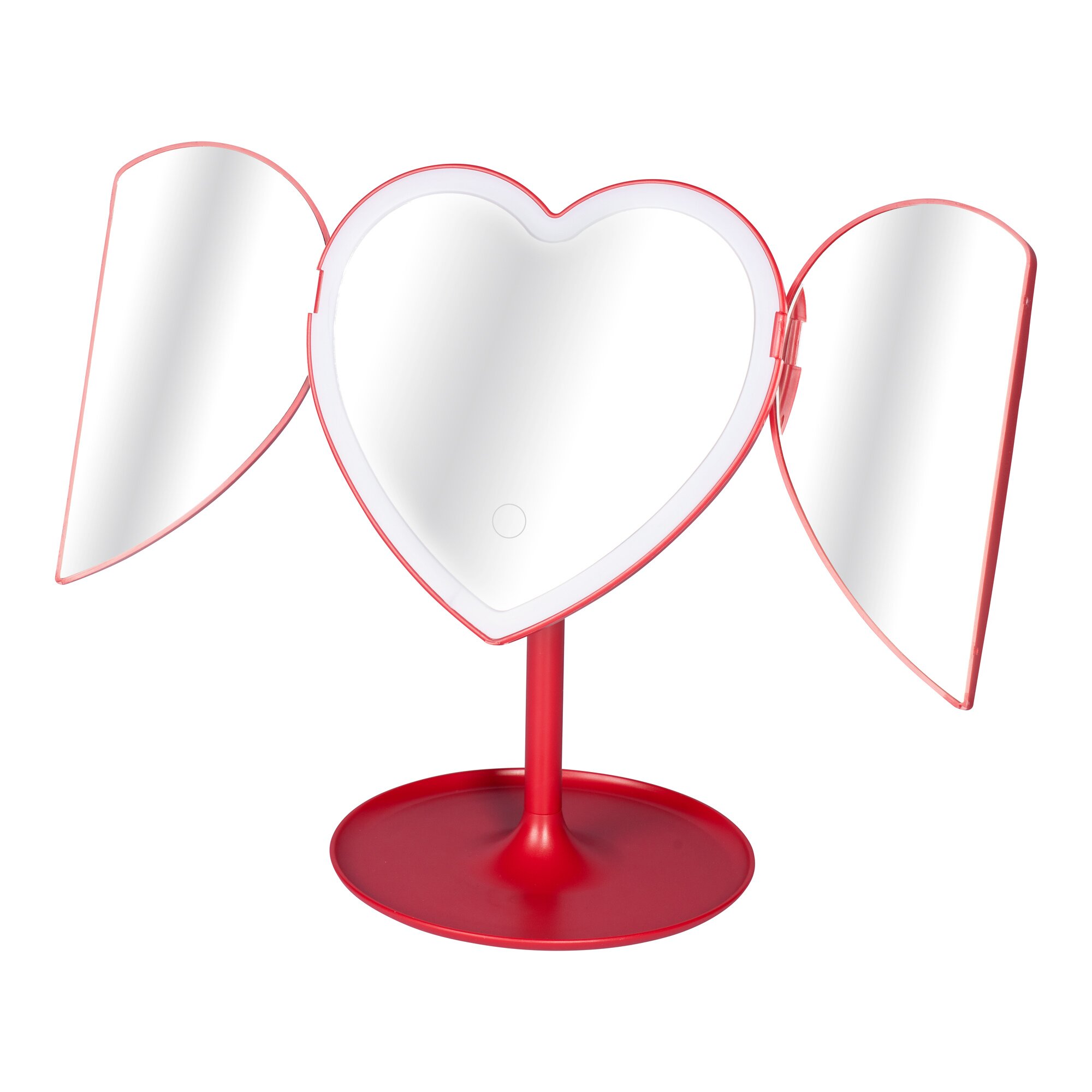 LED-Spiegel „Herz“ rot