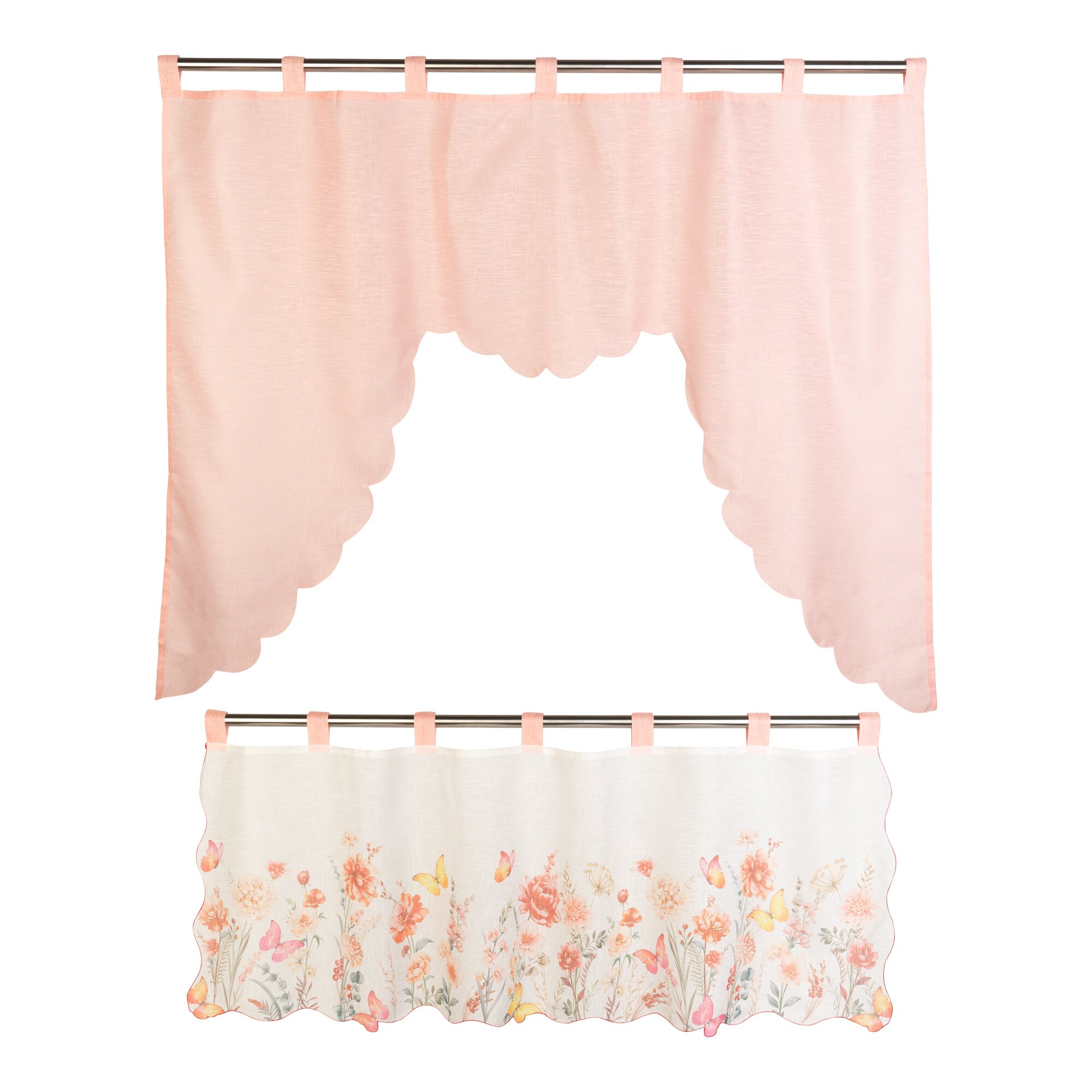 Gardinen-Set "Blumengarten", 2-teilig