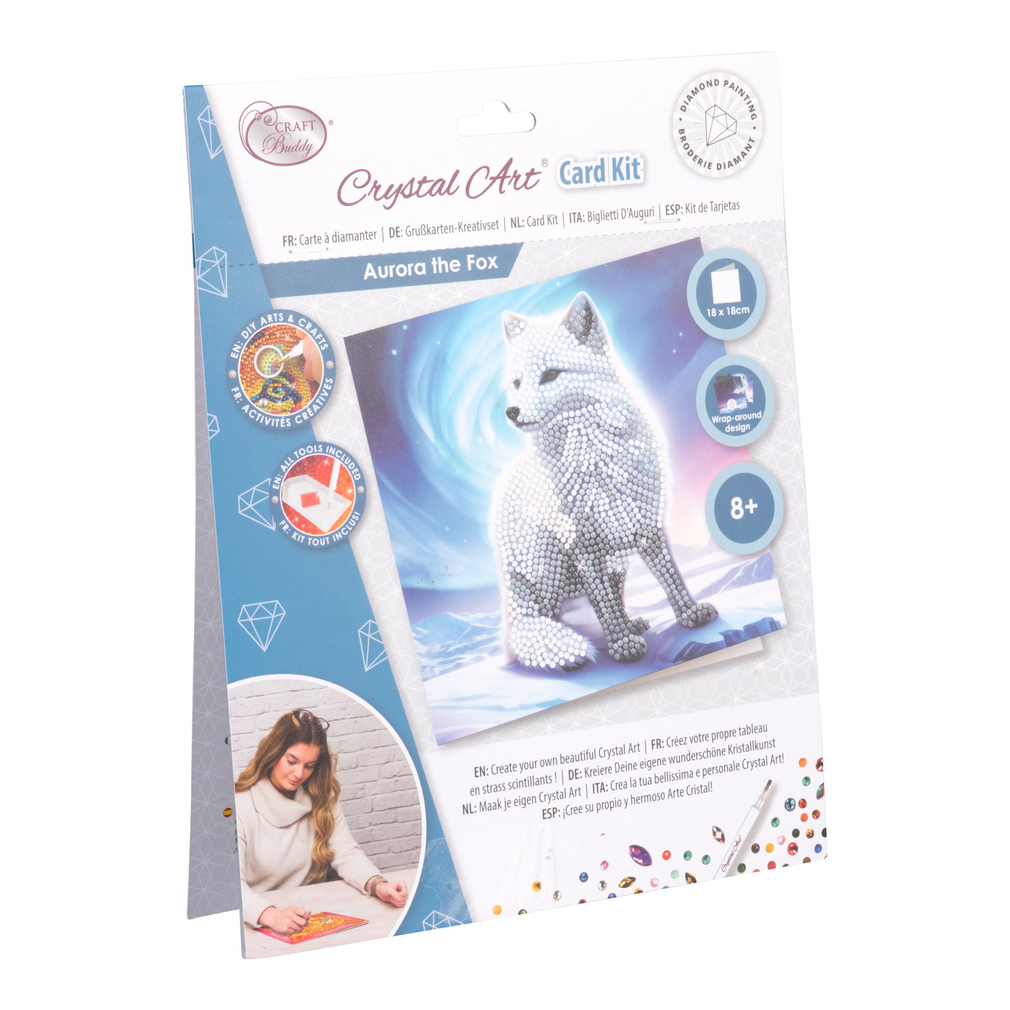 Moderne Hausfrau Bastel-Set, Crystal Art