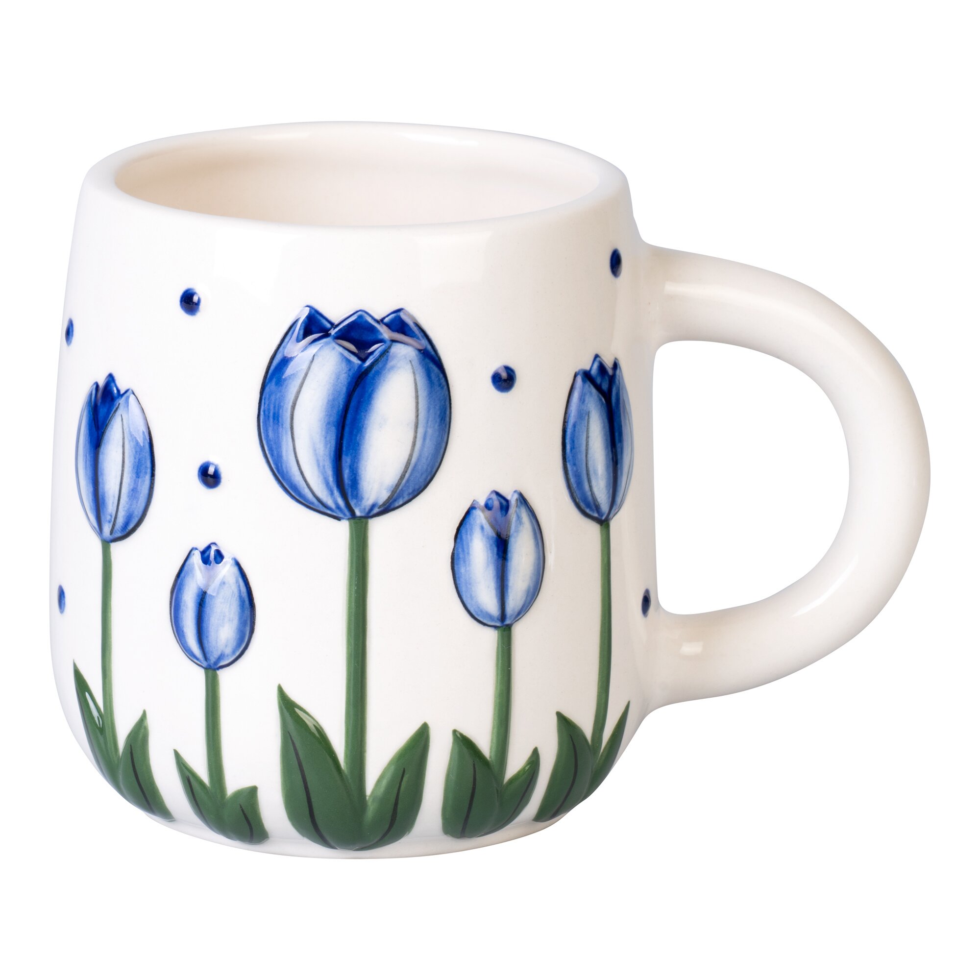 Image of Tasse "3D-Tulpen", 480 ml, blau