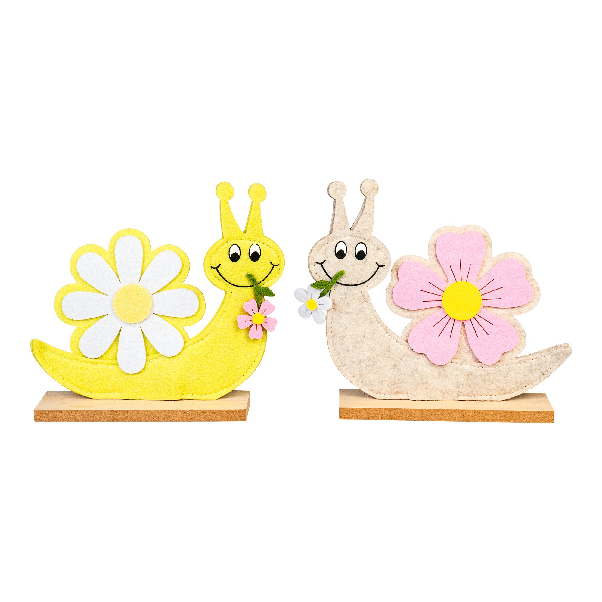 Dekofiguren "Filz-Schnecken", 2 Stück