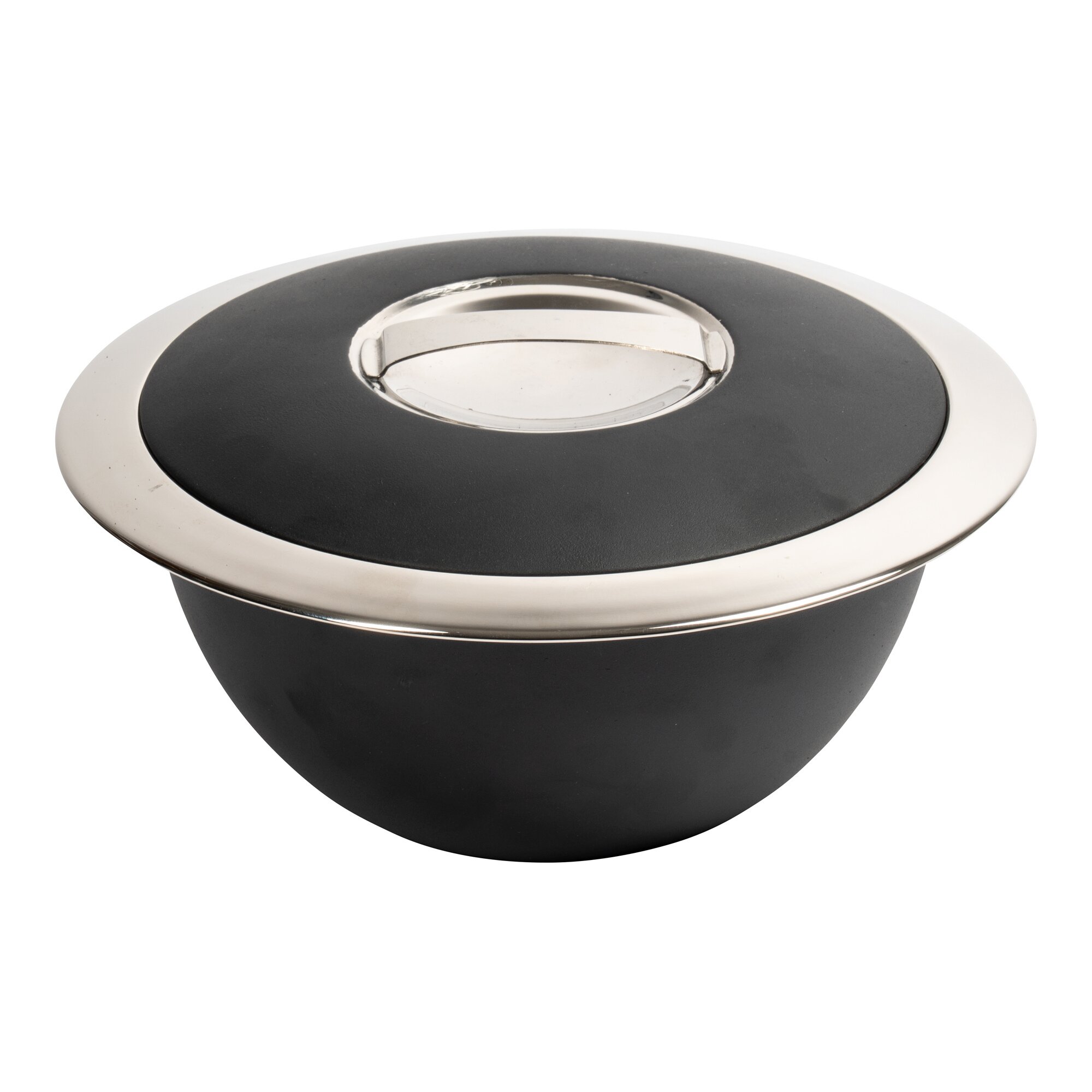 Edelstahl-Thermoschüssel-Set, 3-teilig schwarz