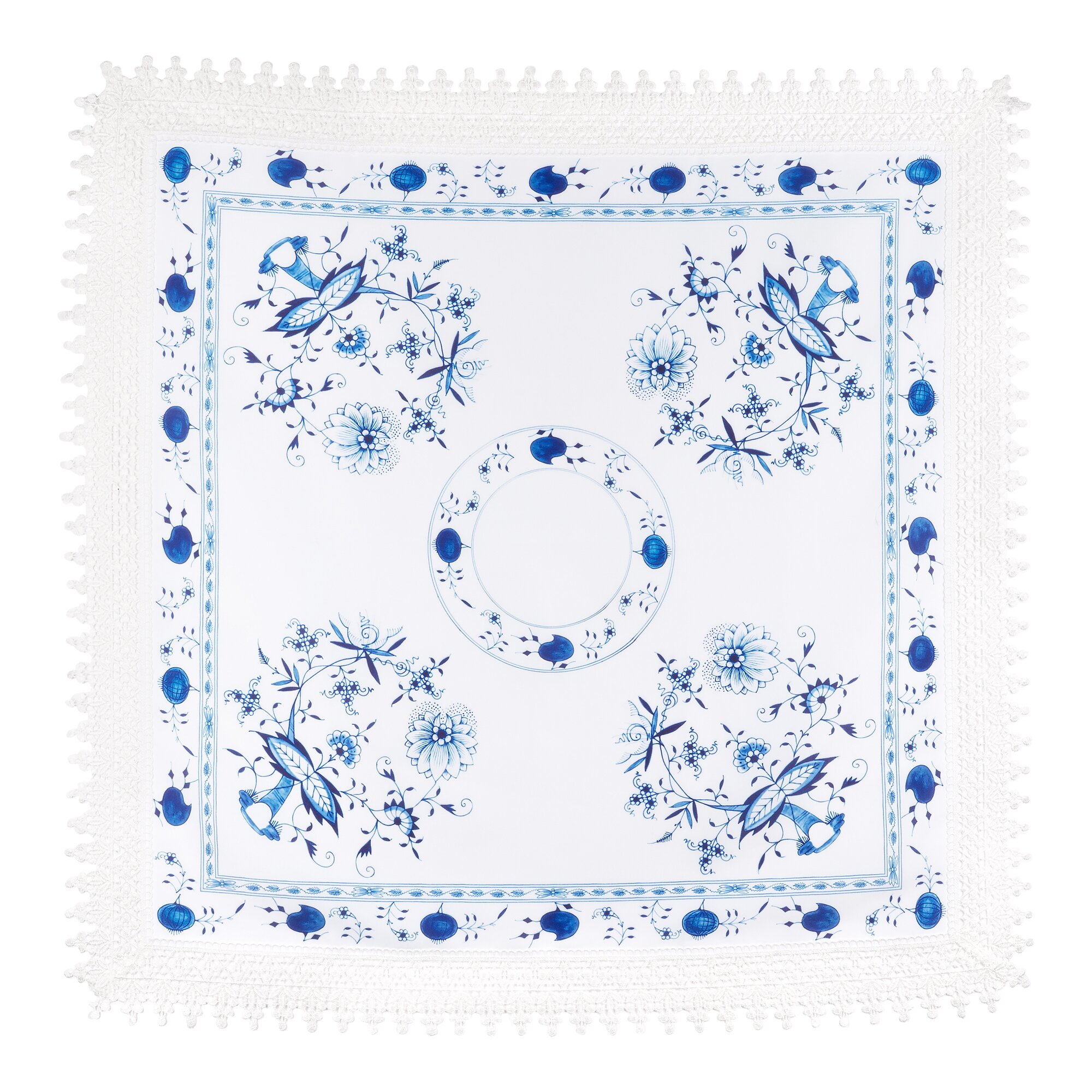 Mitteldecke "Zwiebelmuster", 85x85 cm