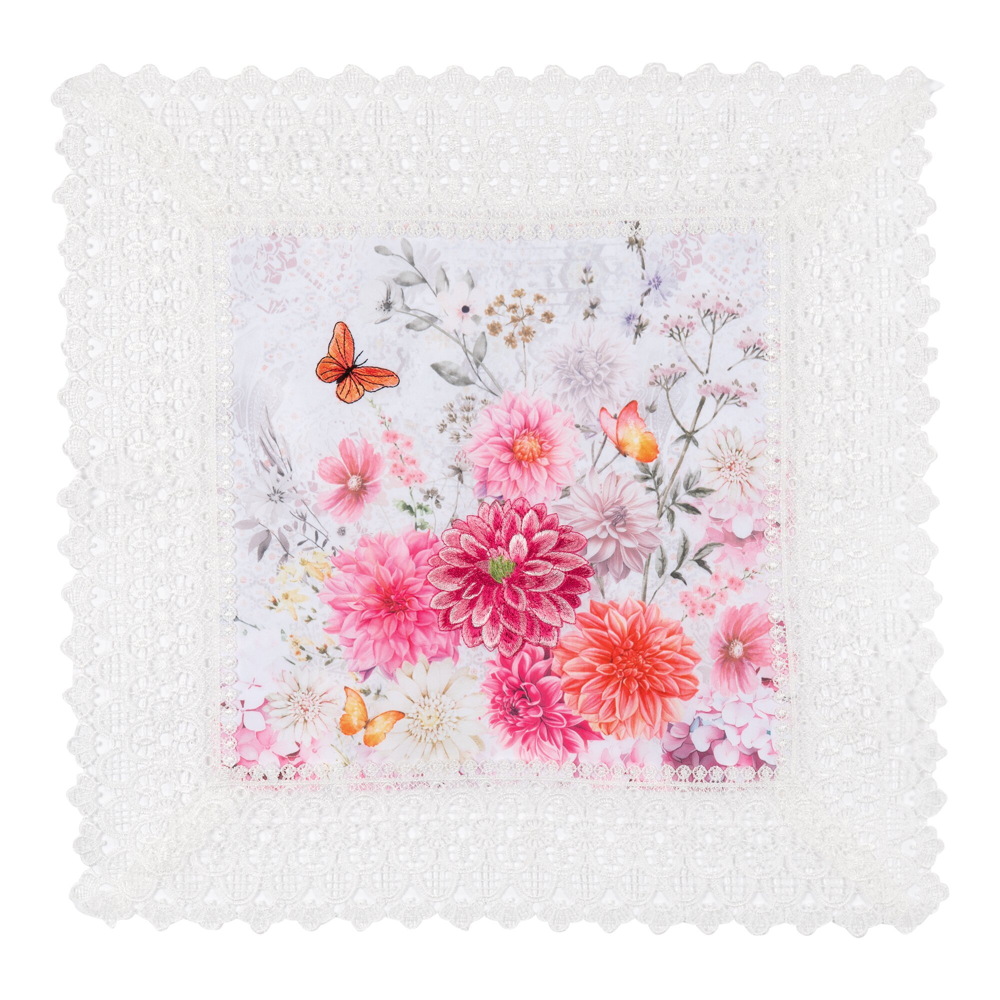 Deckchen „Floraler Traum“, 40x40 cm