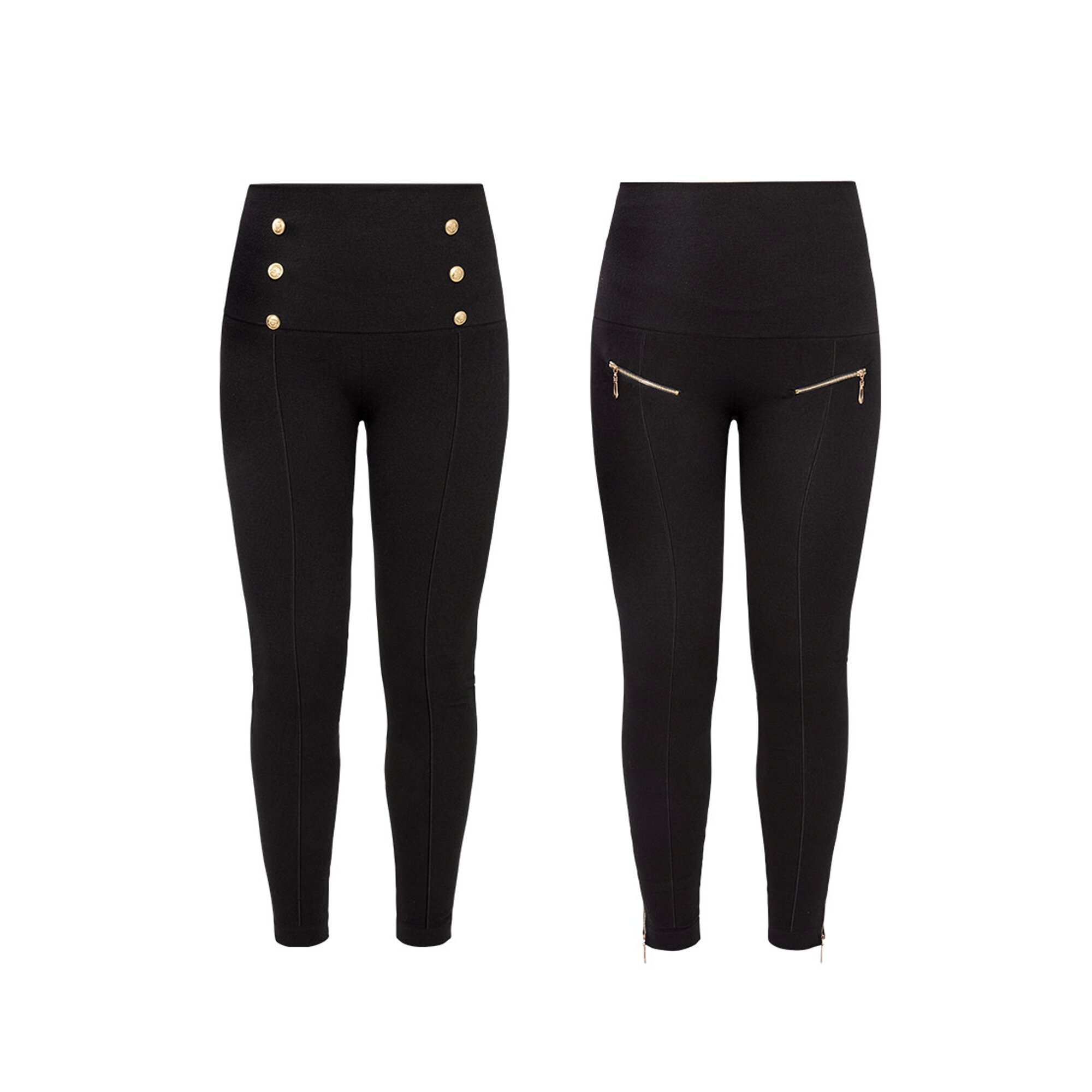 Image of Komfortbund-Leggings „Elegant“, 2 Stück, Größe: S