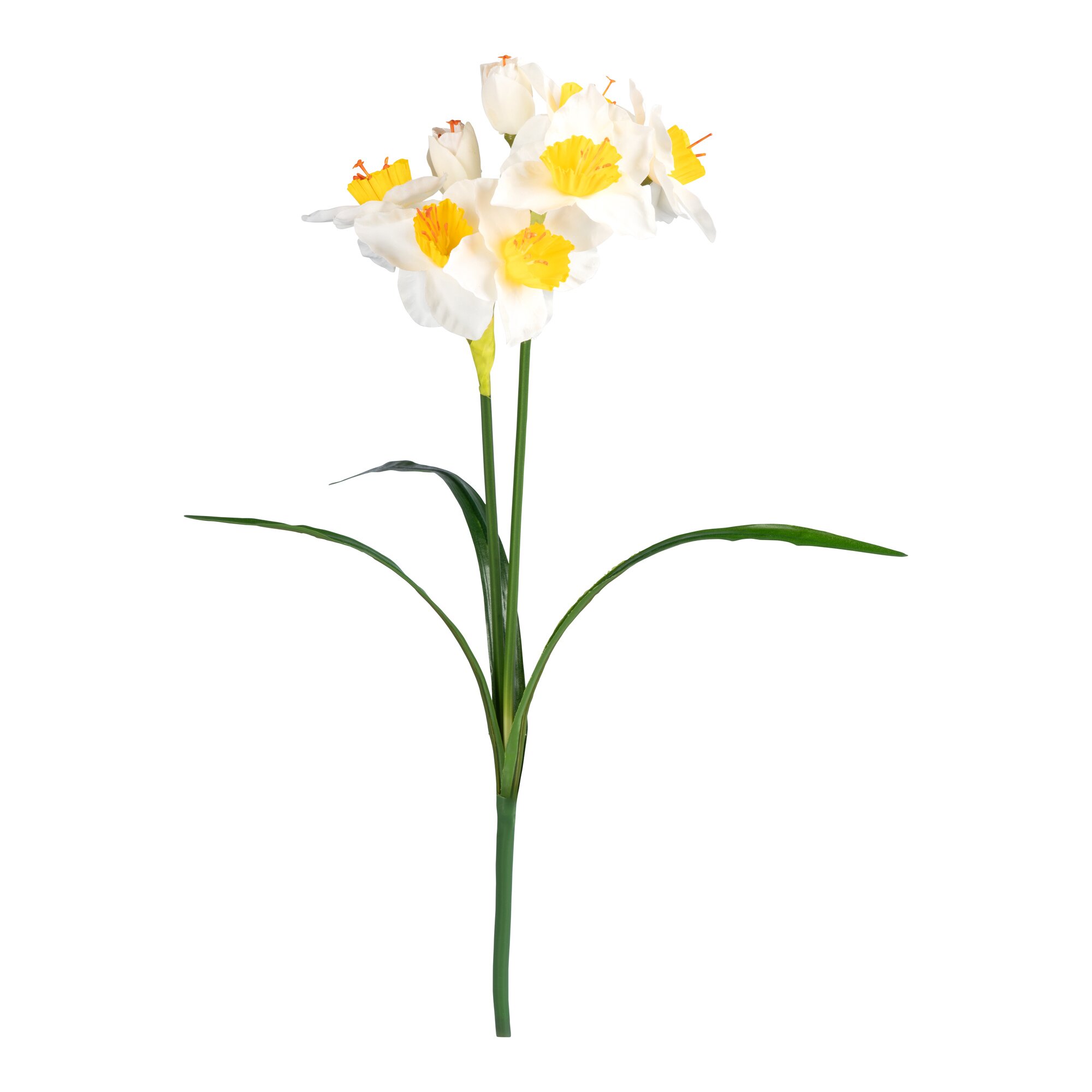 Narzissen-Kunstblumenstrauß, weiß