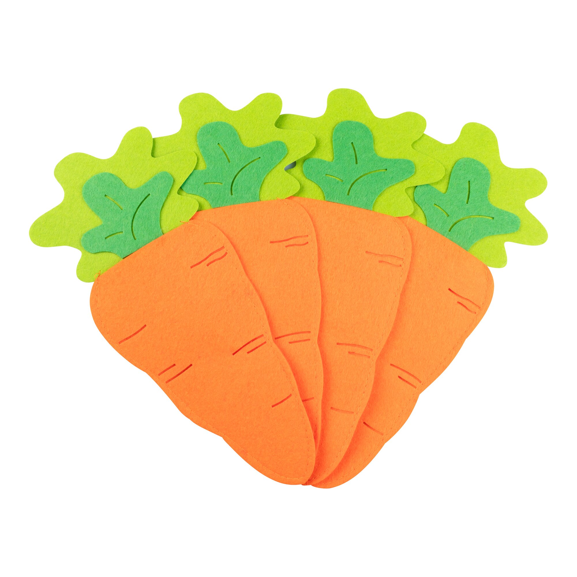 Bestecktaschen „Karotte“, 4 Stück