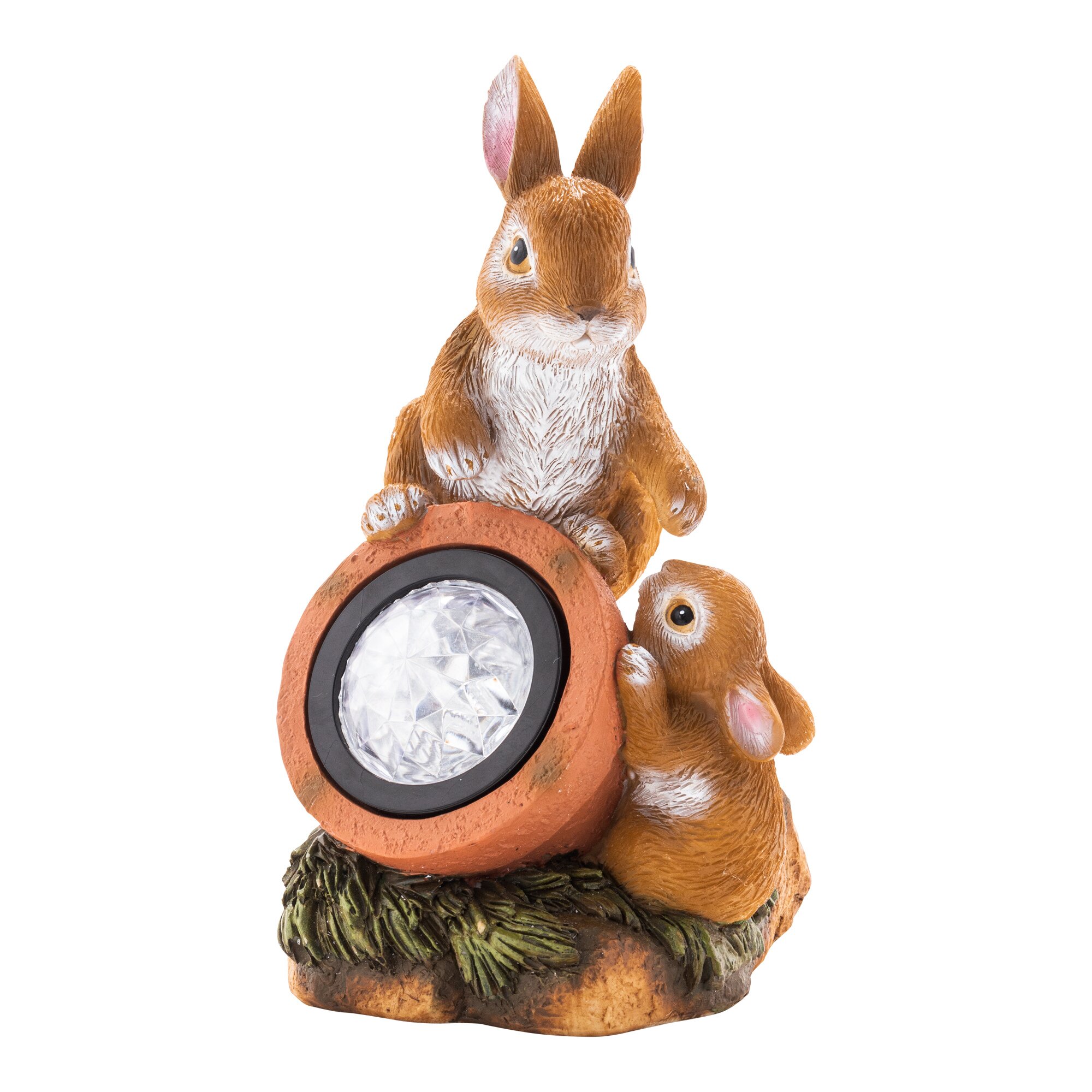 Solar-LED-Dekofigur „Hasenfreunde“