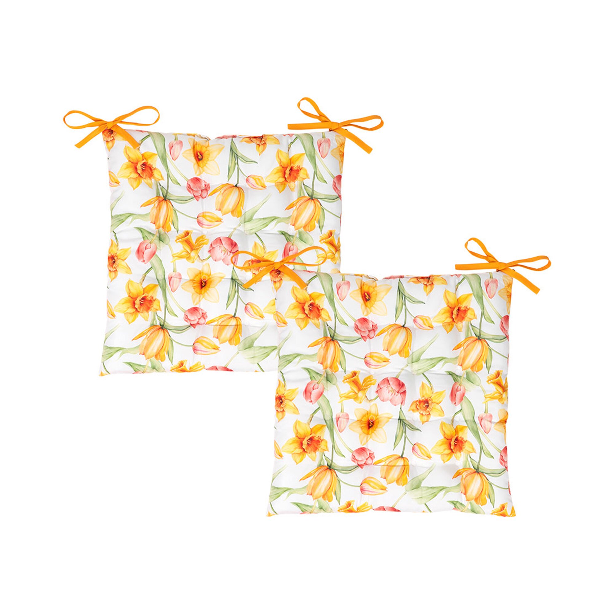 Sitzkissen „Tulpentraum“, 2 Stück