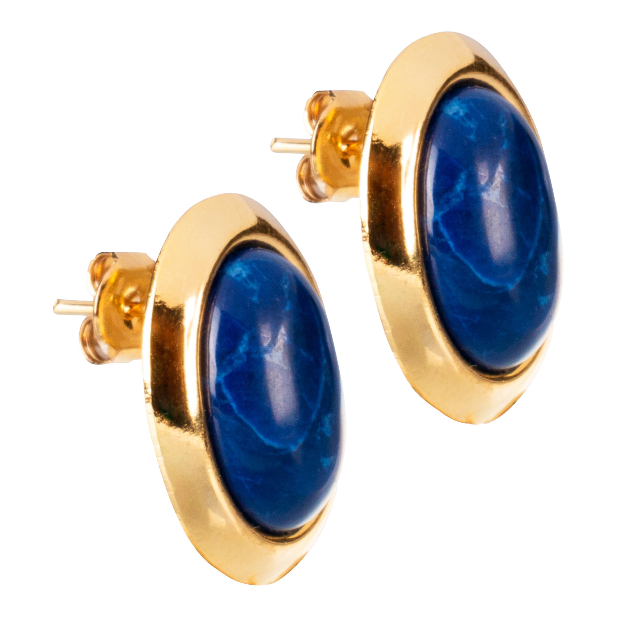 Ohrringe „Lapis“ blau gold