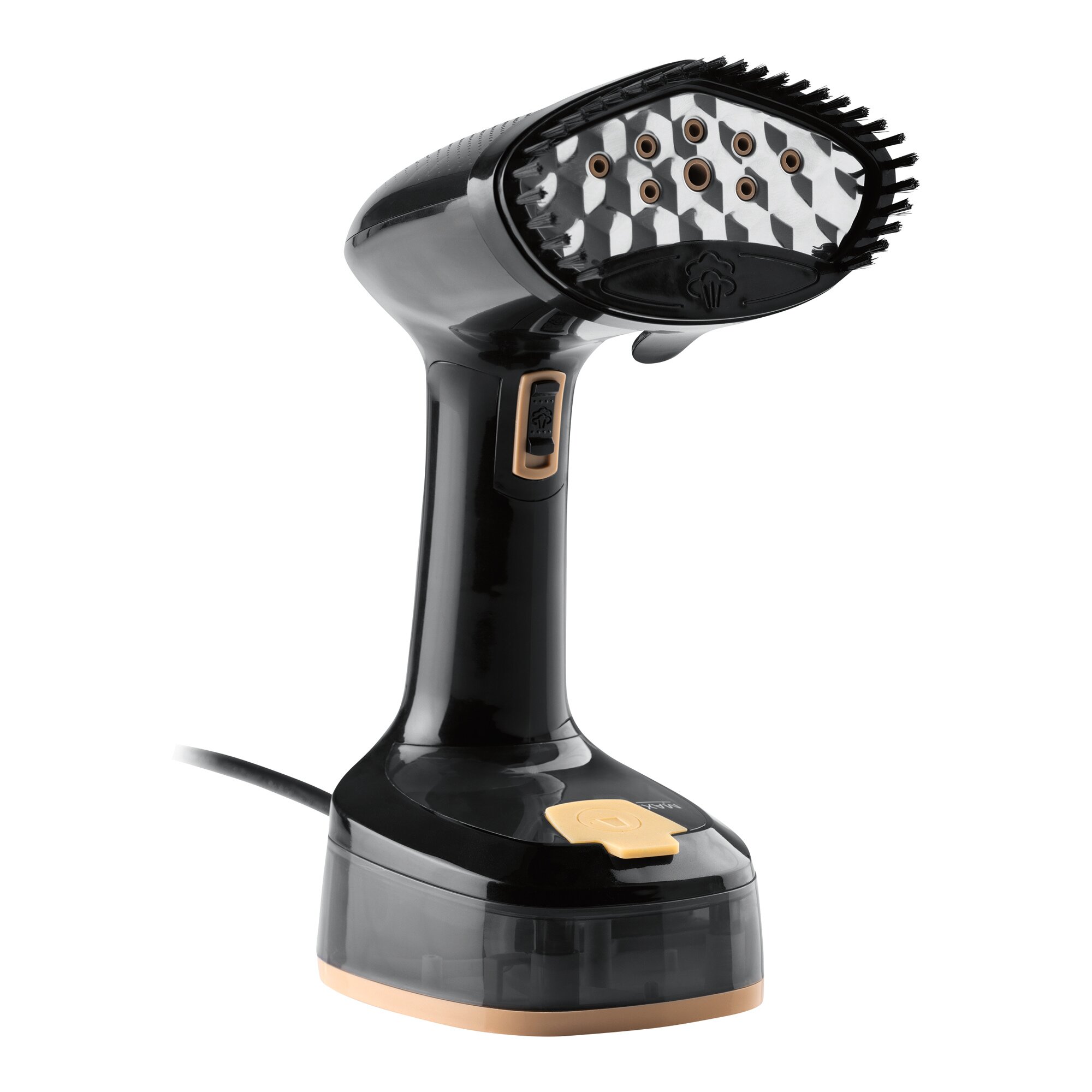 Dampfbürste „2 in 1“ schwarz
