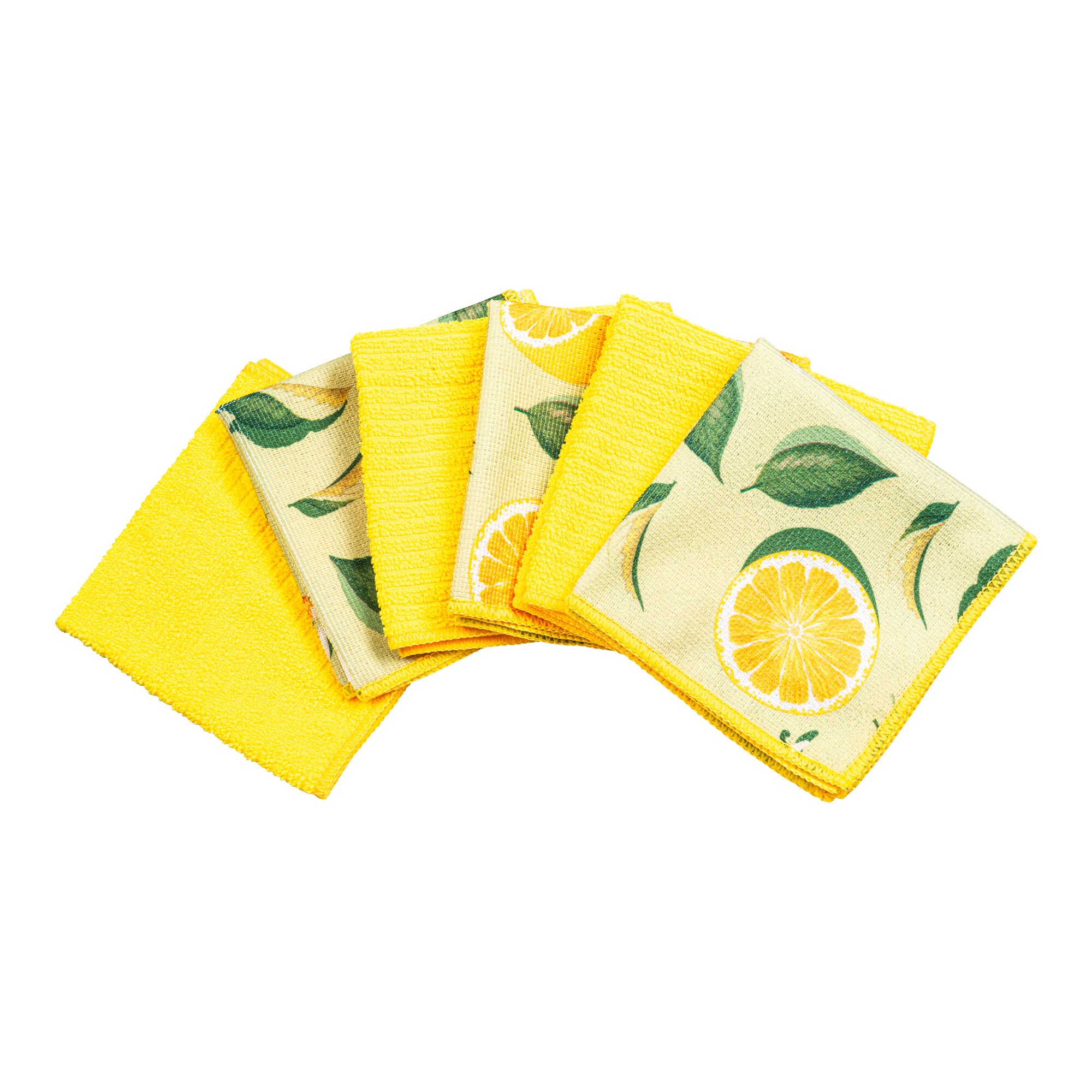 Image of Mikrofasertücher „Lemon“, 6 Stück