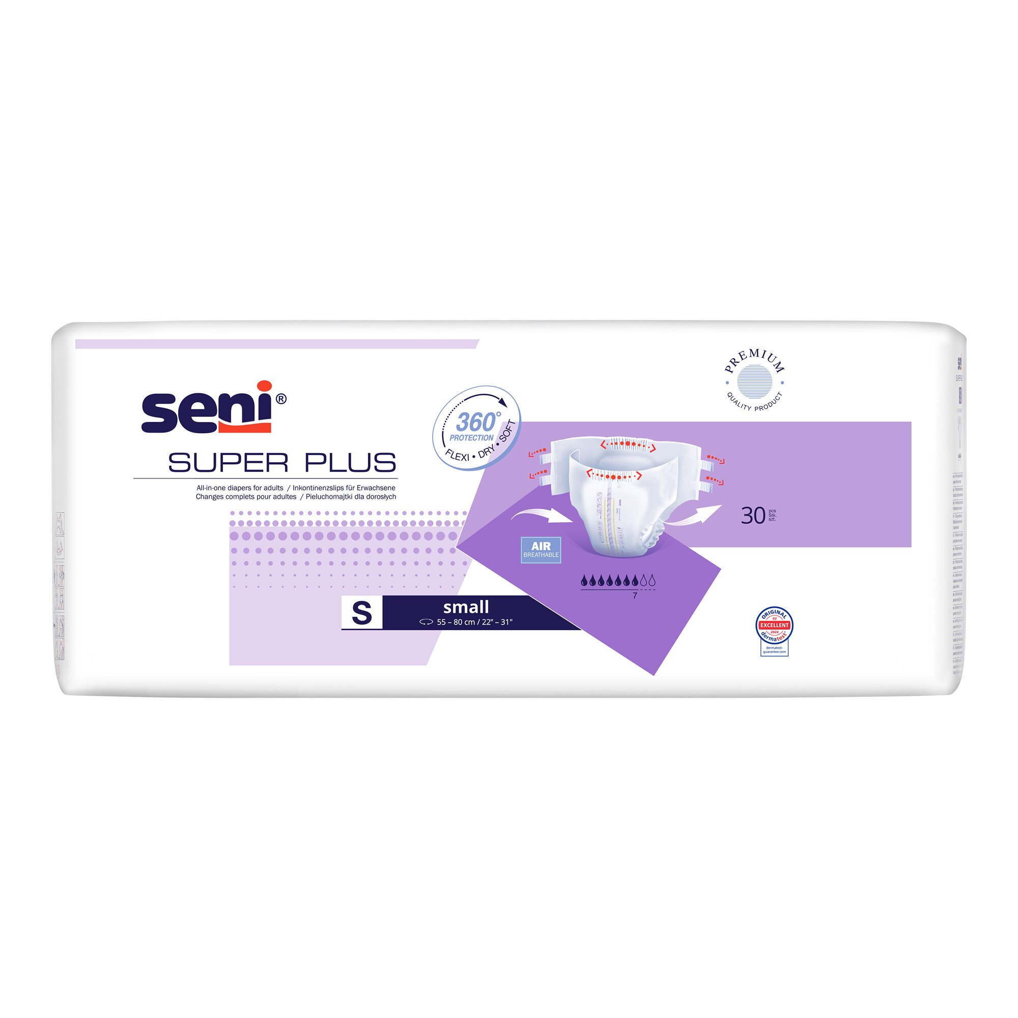 Inkontinenzwindel Super Plus, 30 Stück S weiss